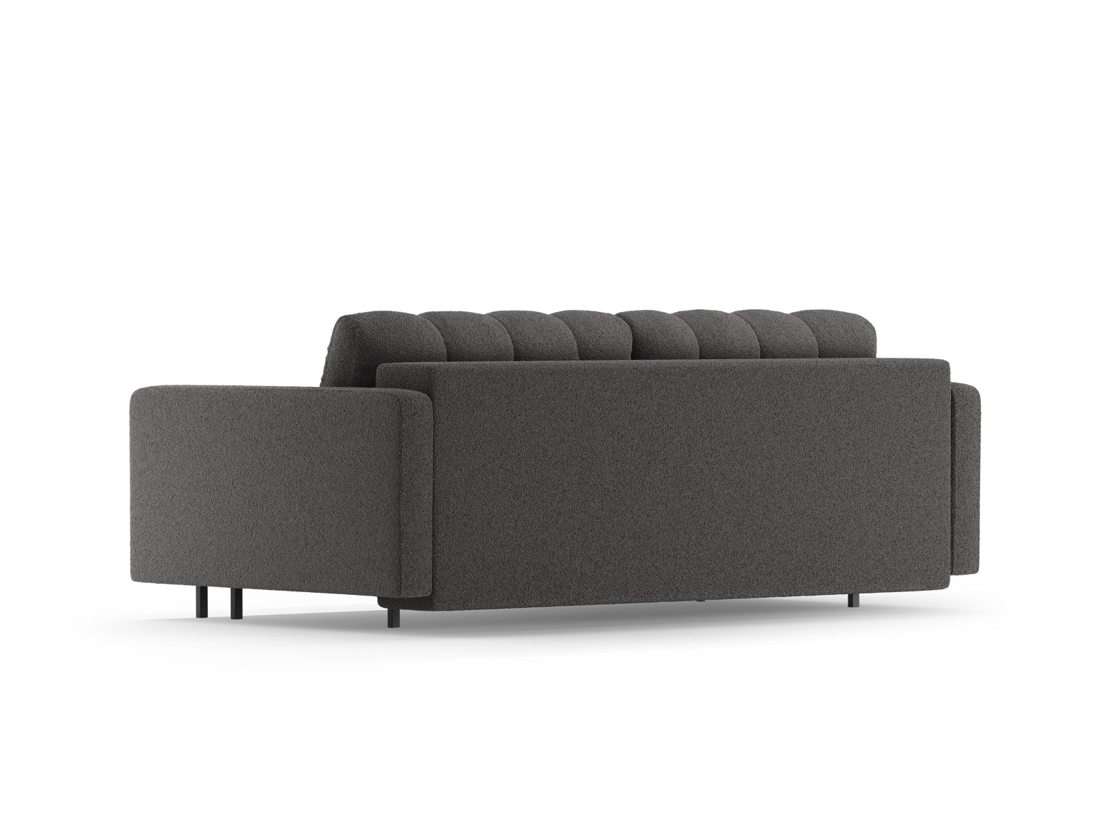 3-Sitzer Sofa Bali mit Schlaffunktion und Stauraum in Dark Grey-Baloo präsentiert im Onlineshop von KAQTU Design AG. Bettsofa ist von Cosmopolitan Design