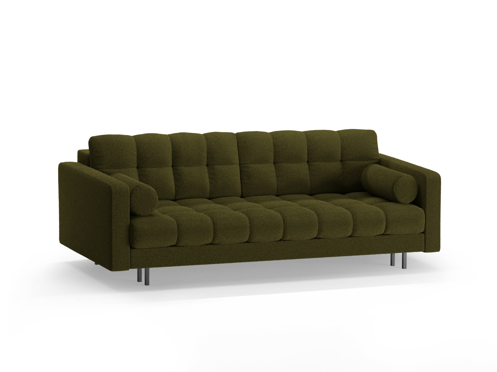 3-Sitzer Sofa Bali mit Schlaffunktion und Stauraum in Dark Olive Green-Baloo präsentiert im Onlineshop von KAQTU Design AG. Bettsofa ist von Cosmopolitan Design