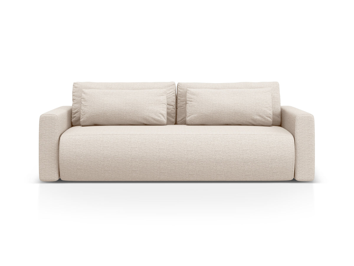 Belfast Sofa mit Schlaffunktion und Stauraum 3 Sitzer in Beige-Heritage präsentiert im Onlineshop von KAQTU Design AG. Bettsofa ist von Cosmopolitan Design