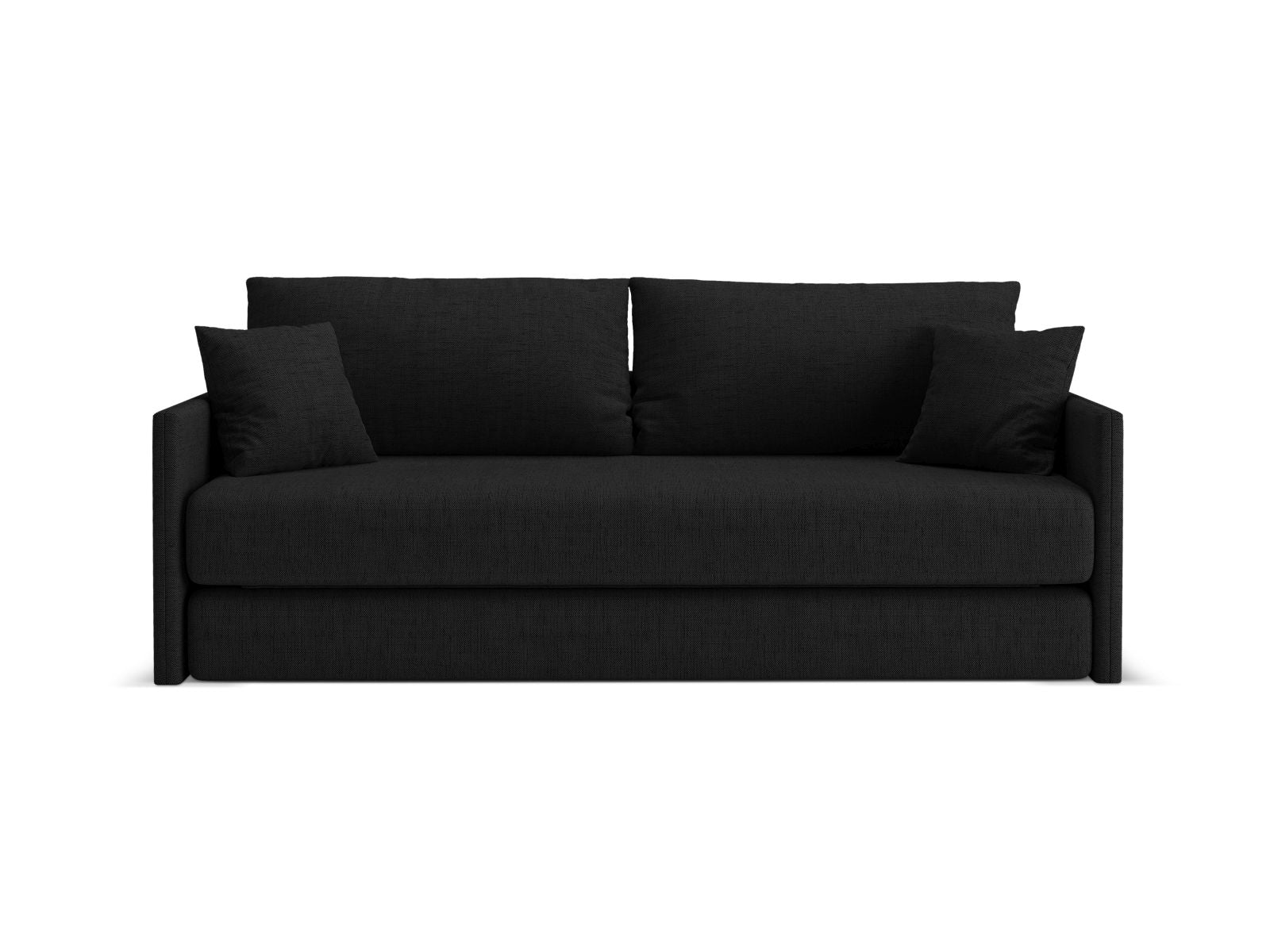 3-Sitzer Sofa mit Schlaffunktion Shannon in Black-Moly präsentiert im Onlineshop von KAQTU Design AG. Bettsofa ist von Cosmopolitan Design