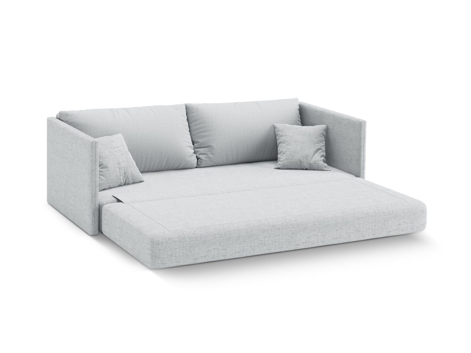 Elegantes 3-Sitzer Sofa Shannon in stilvollem Grau, ideal als Schlafsofa für entspannte Nächte, von Cosmopolitan Design.