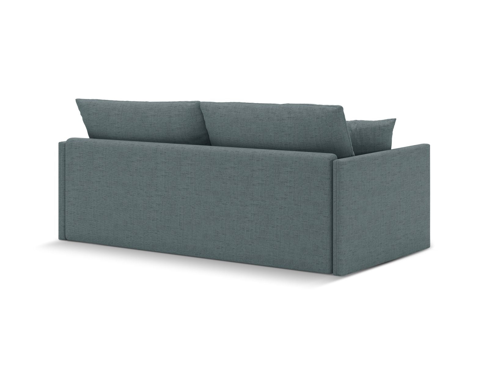 Elegantes 3-Sitzer Sofa Shannon in sanftem Hellblau, ideal als komfortables Bettsofa für entspannte Nächte und stilvolle Wohnräume.