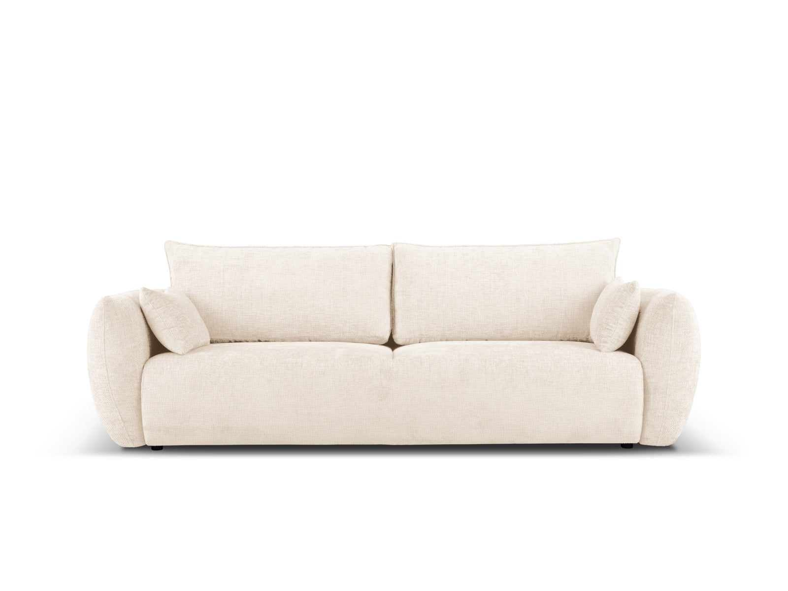 3-Sitzer Sofa Matera mit Schlaffunktion und Stauraum in Light Beige-Haga präsentiert im Onlineshop von KAQTU Design AG. Bettsofa ist von Cosmopolitan Design