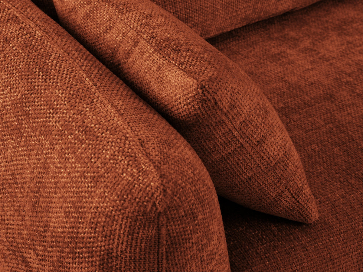 Bettsofa Matera von Cosmopolitan Design, 3-Sitzer mit Stoffbezug und schwarzen Kunststoffbeinen
