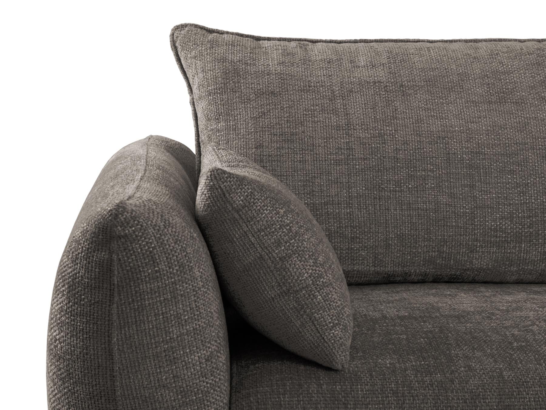 Stylisches 3-Sitzer Sofa Matera, multifunktional mit Schlaffunktion und integriertem Stauraum, perfekt für moderne Wohnräume.