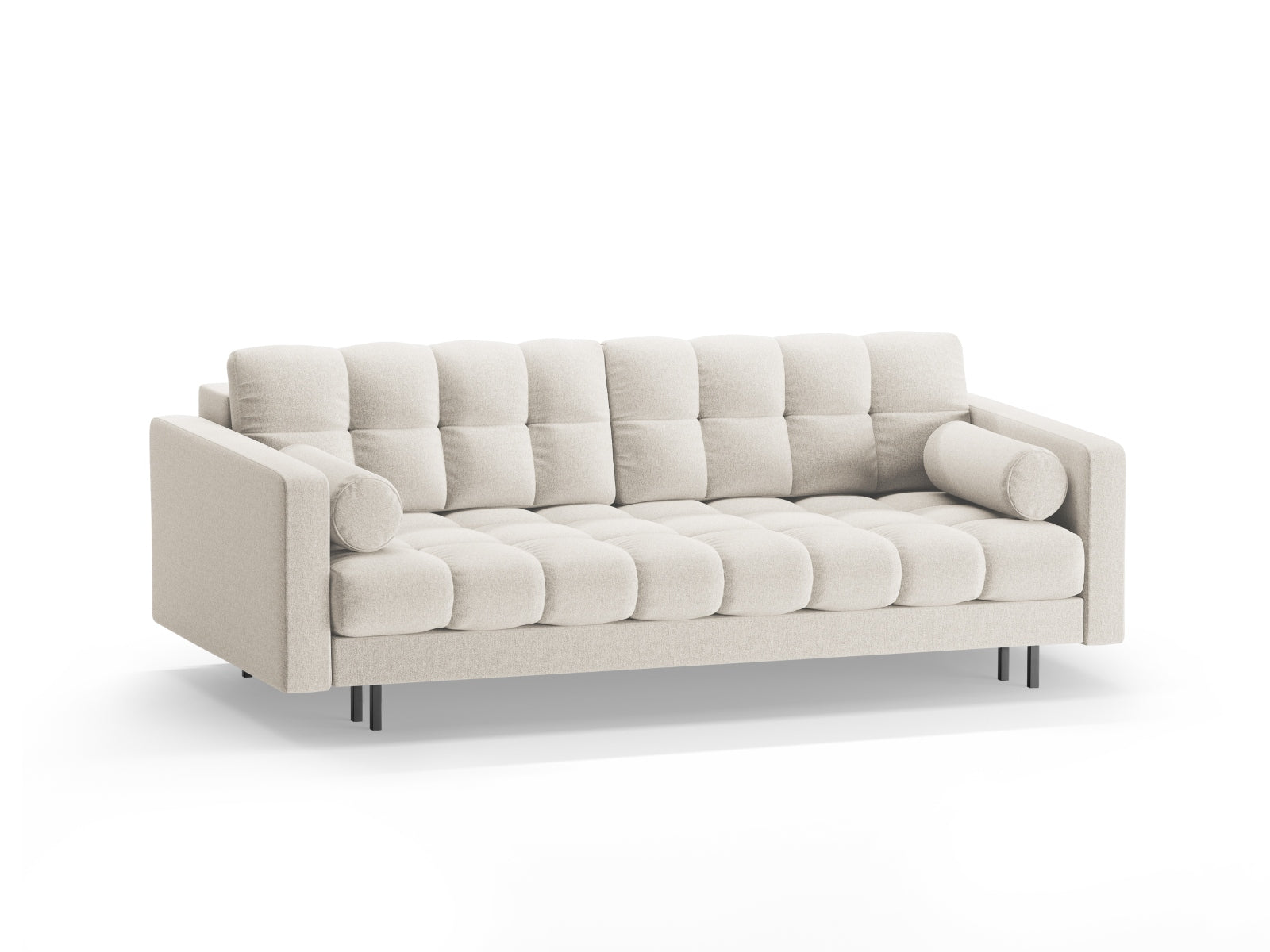 3-Sitzer Sofa Bali mit Schlaffunktion und Stauraum in Light Beige-Neve präsentiert im Onlineshop von KAQTU Design AG. Bettsofa ist von Cosmopolitan Design