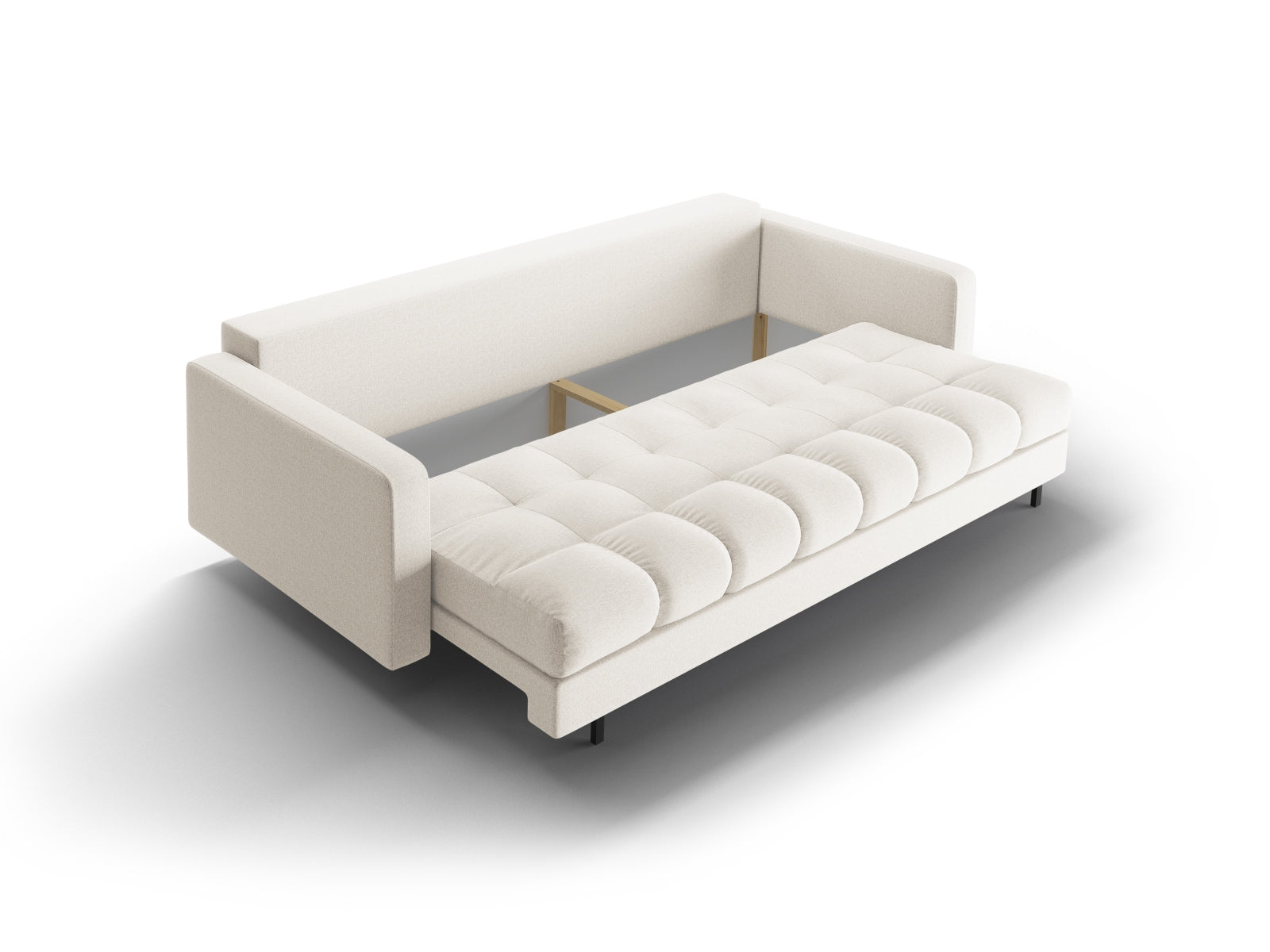 3-Sitzer Sofa Bali mit Schlaffunktion und Stauraum in Light Beige-Neve präsentiert im Onlineshop von KAQTU Design AG. Bettsofa ist von Cosmopolitan Design