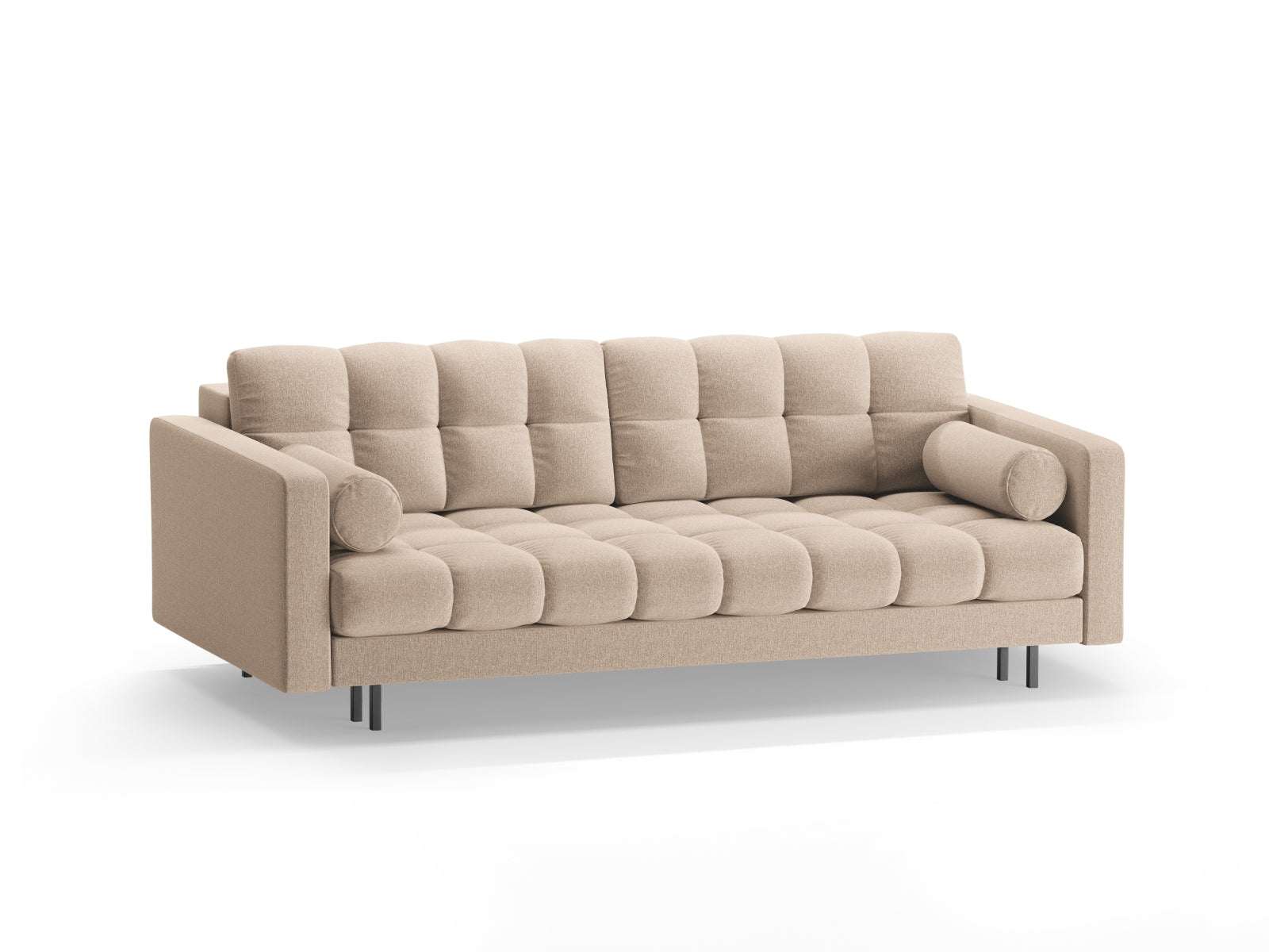 3-Sitzer Sofa Bali mit Schlaffunktion und Stauraum in Beige-Neve präsentiert im Onlineshop von KAQTU Design AG. Bettsofa ist von Cosmopolitan Design