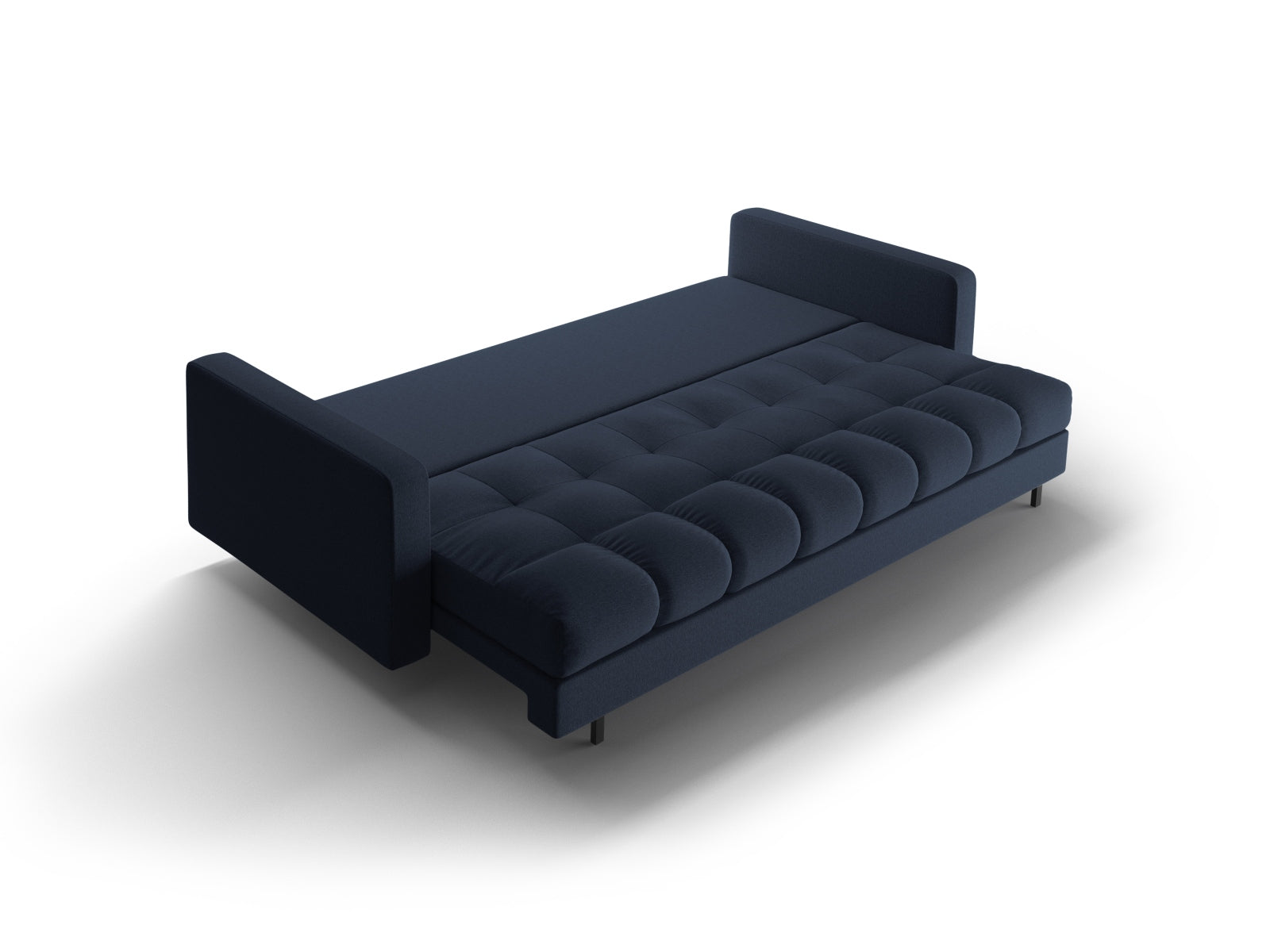 3-Sitzer Sofa Bali mit Schlaffunktion und Stauraum in Blue-Neve präsentiert im Onlineshop von KAQTU Design AG. Bettsofa ist von Cosmopolitan Design