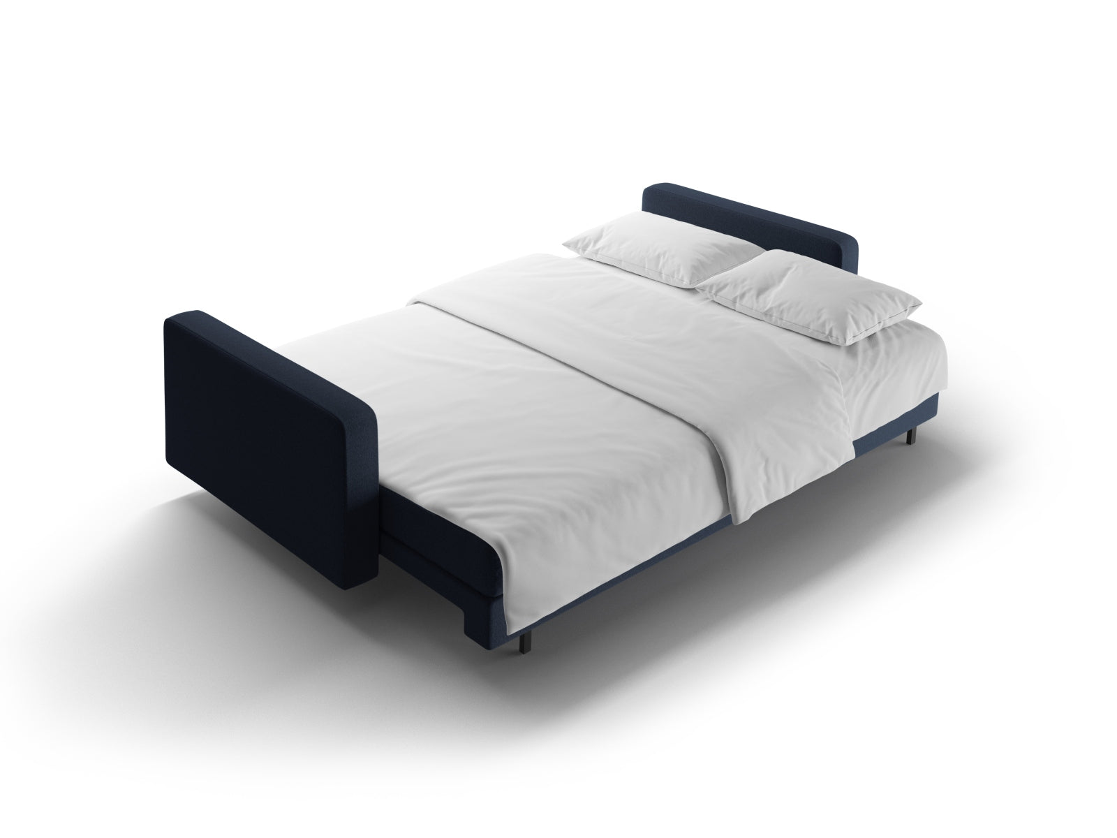 3-Sitzer Sofa Bali mit Schlaffunktion und Stauraum in Blue-Neve präsentiert im Onlineshop von KAQTU Design AG. Bettsofa ist von Cosmopolitan Design