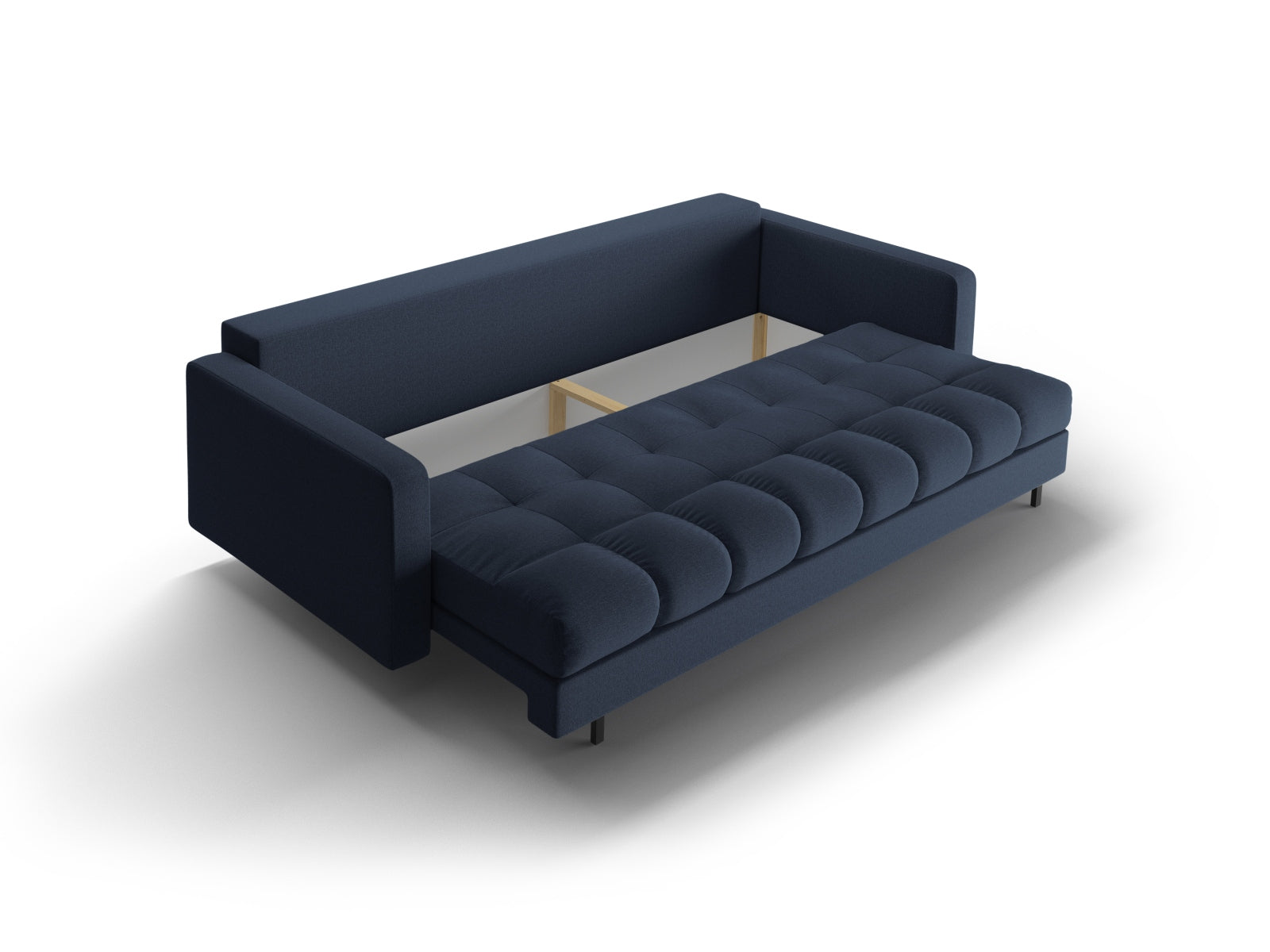 3-Sitzer Sofa Bali mit Schlaffunktion und Stauraum in Blue-Neve präsentiert im Onlineshop von KAQTU Design AG. Bettsofa ist von Cosmopolitan Design