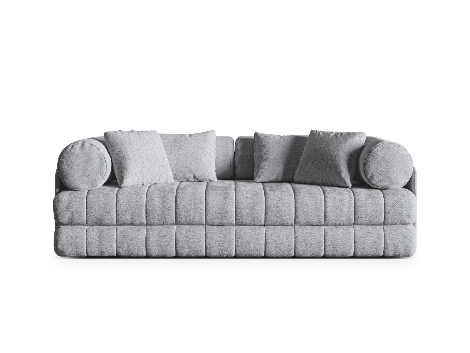 Kemi Sofa mit Schlaffunktion 3 Sitzer in Grey-CORAL präsentiert im Onlineshop von KAQTU Design AG. Bettsofa ist von Cosmopolitan Design