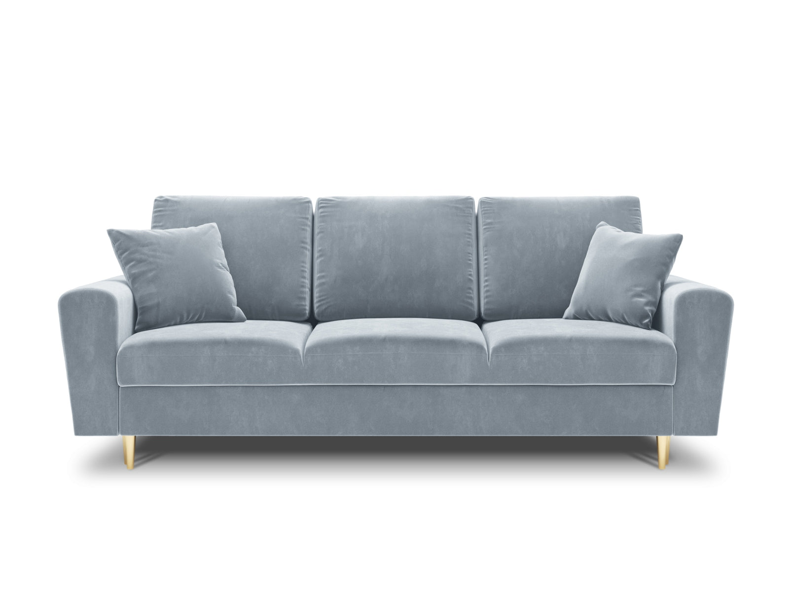 Entdecken Sie das Kyoto Velour Sofa mit Schlaffunktion und Stauraumbox – ein stilvolles 3-Sitzer Möbelstück von Cosmopolitan Design, ideal für jedes Zuhause.