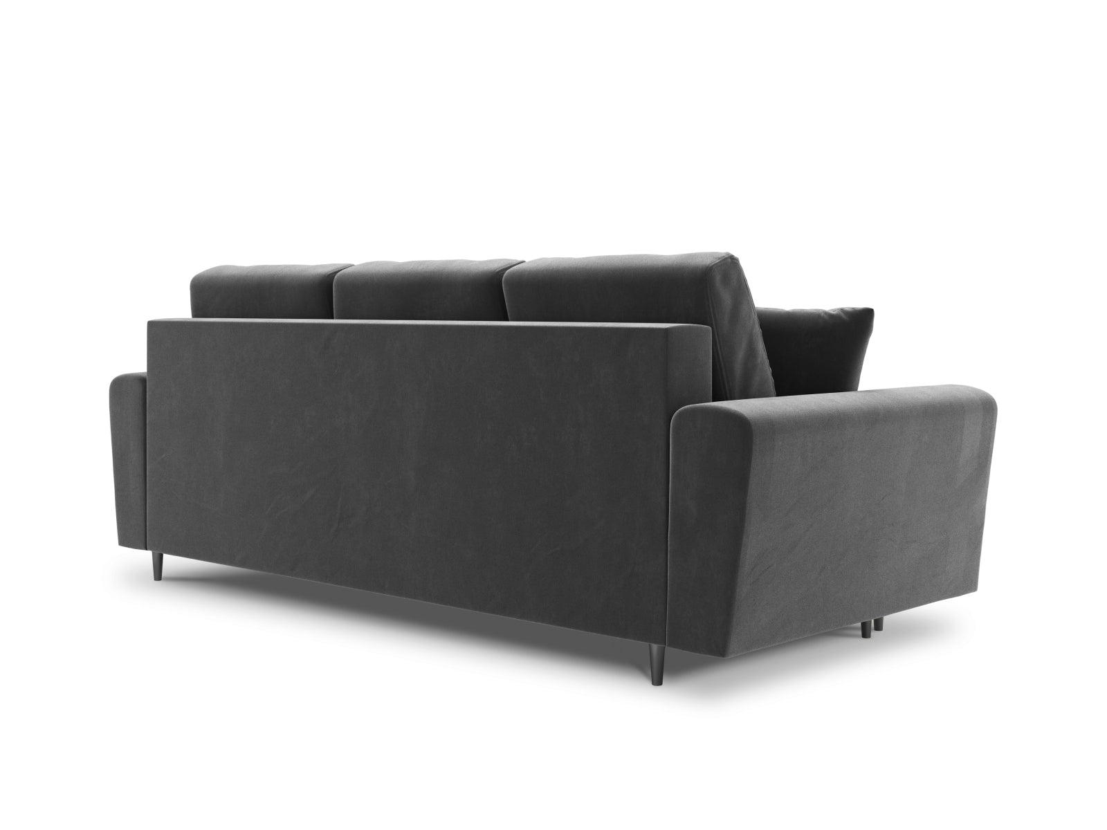 Erleben Sie das Kyoto Velour Sofa: ein stilvoller 3-Sitzer mit praktischer Schlaffunktion und Stauraumbox für Ihr modernes Zuhause.