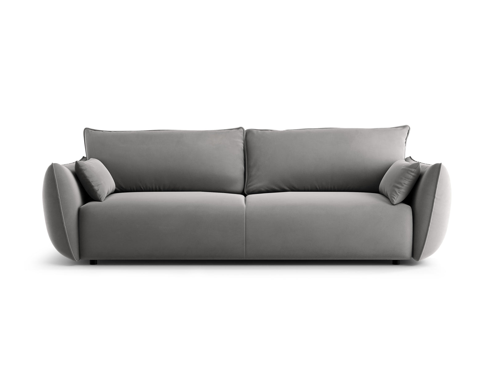 3-Sitzer Sofa Matera mit Schlaffunktion und Stauraum in Grey-Salvador präsentiert im Onlineshop von KAQTU Design AG. Bettsofa ist von Cosmopolitan Design