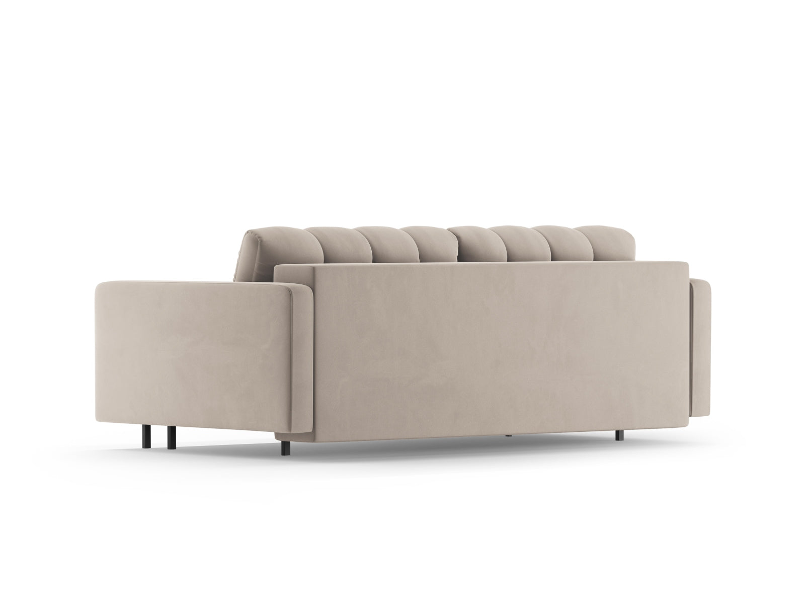 3-Sitzer Sofa Bali mit Schlaffunktion und Stauraum in Dark Beige-Bluvel präsentiert im Onlineshop von KAQTU Design AG. Bettsofa ist von Cosmopolitan Design