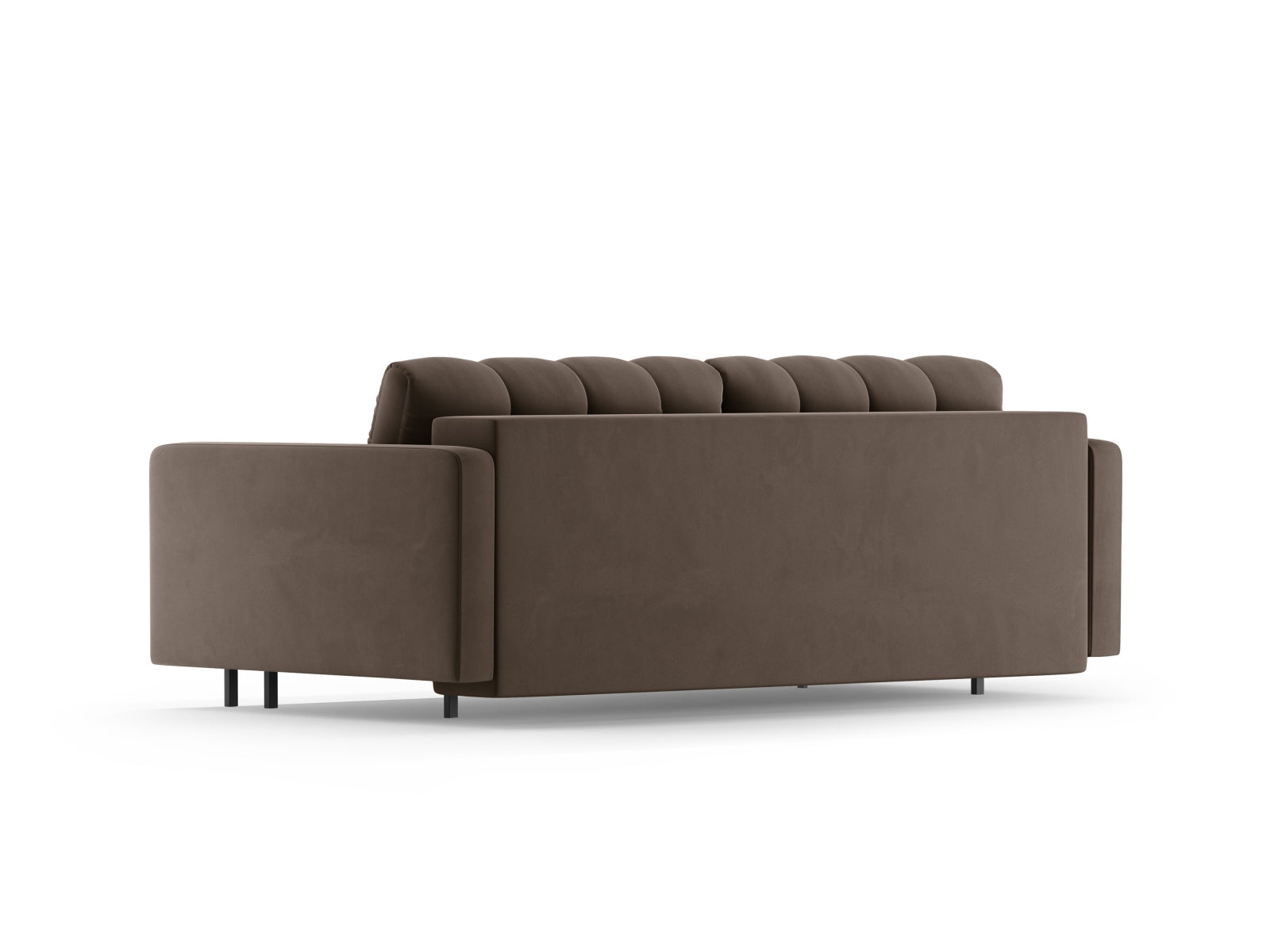 3-Sitzer Sofa Bali mit Schlaffunktion und Stauraum in Chocolate-Bluvel präsentiert im Onlineshop von KAQTU Design AG. Bettsofa ist von Cosmopolitan Design
