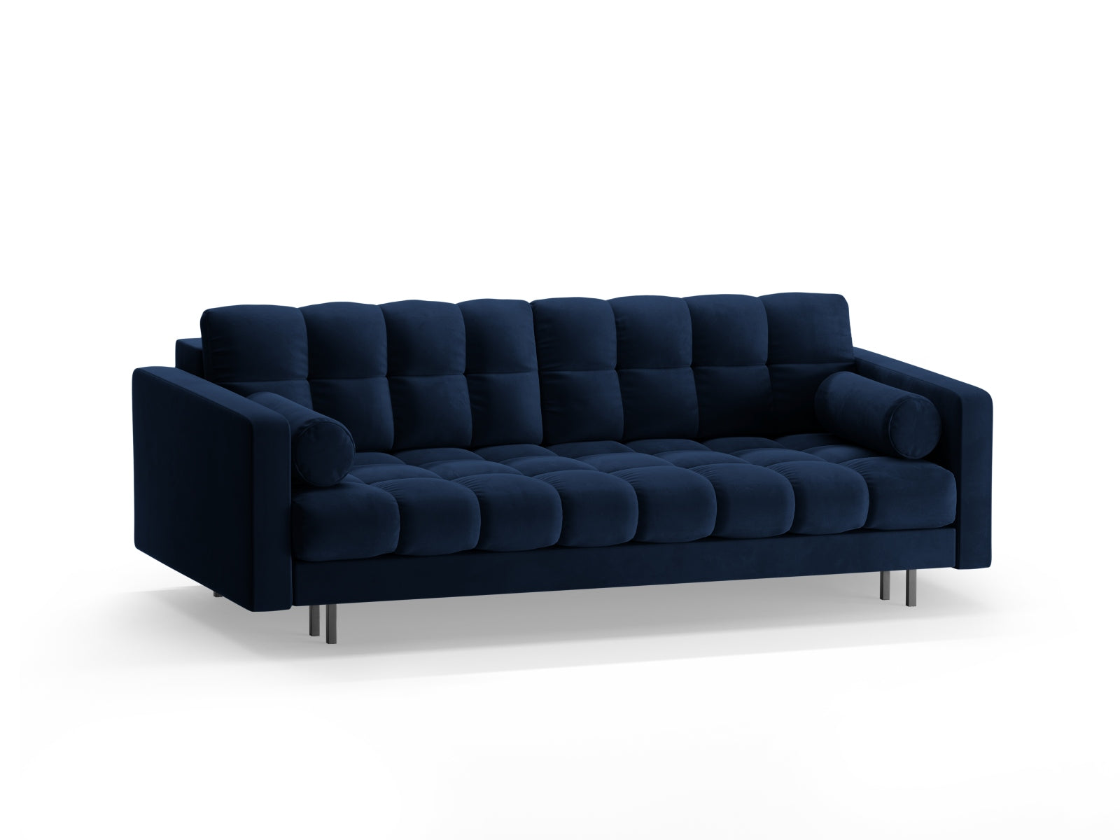 3-Sitzer Sofa Bali mit Schlaffunktion und Stauraum in Royal Blue-Bluvel präsentiert im Onlineshop von KAQTU Design AG. Bettsofa ist von Cosmopolitan Design
