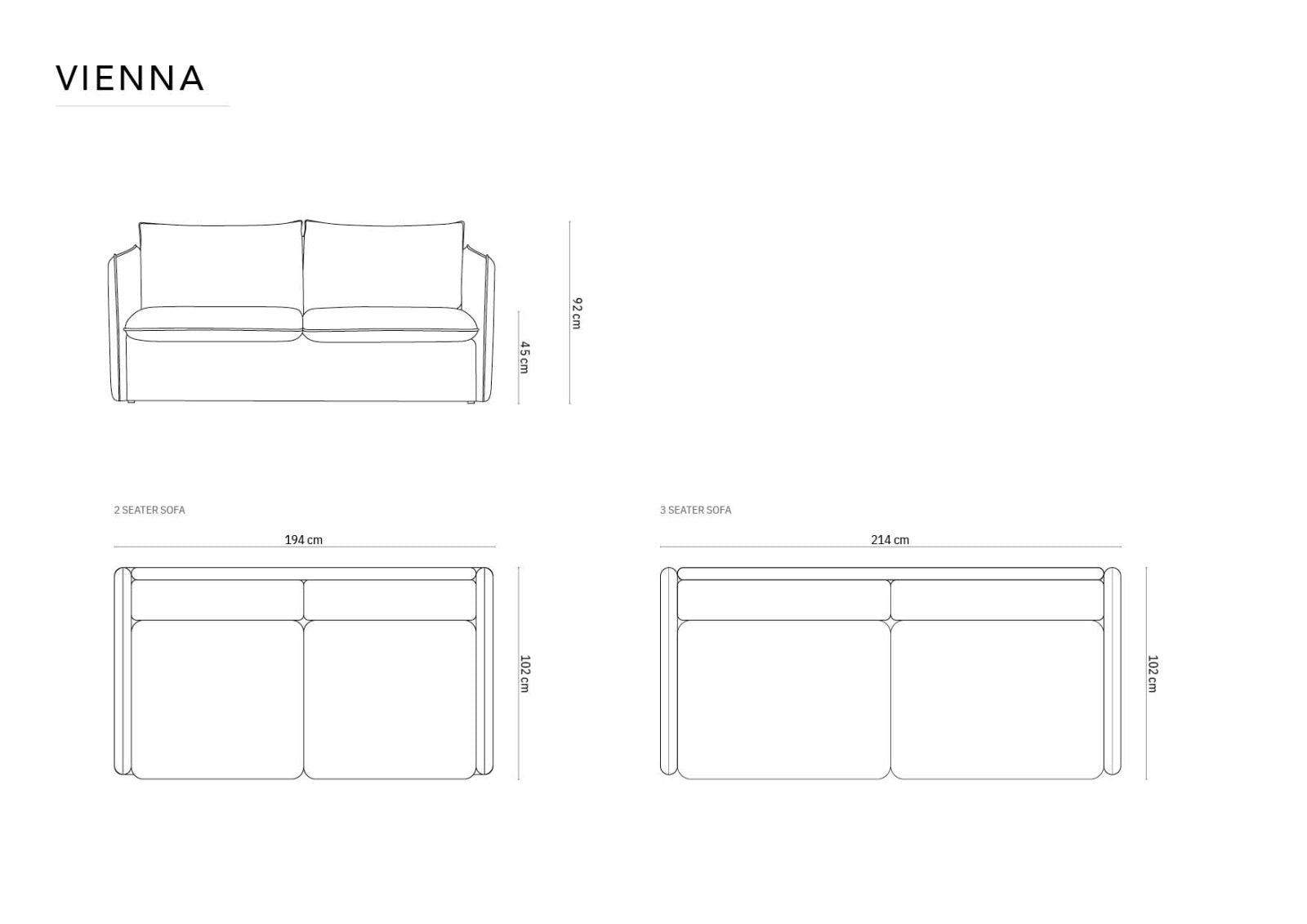 Erleben Sie das vielseitige Vienna Velour Sofa mit Schlaffunktion von Cosmopolitan Design – ideal für Komfort und Stil in jedem Raum.