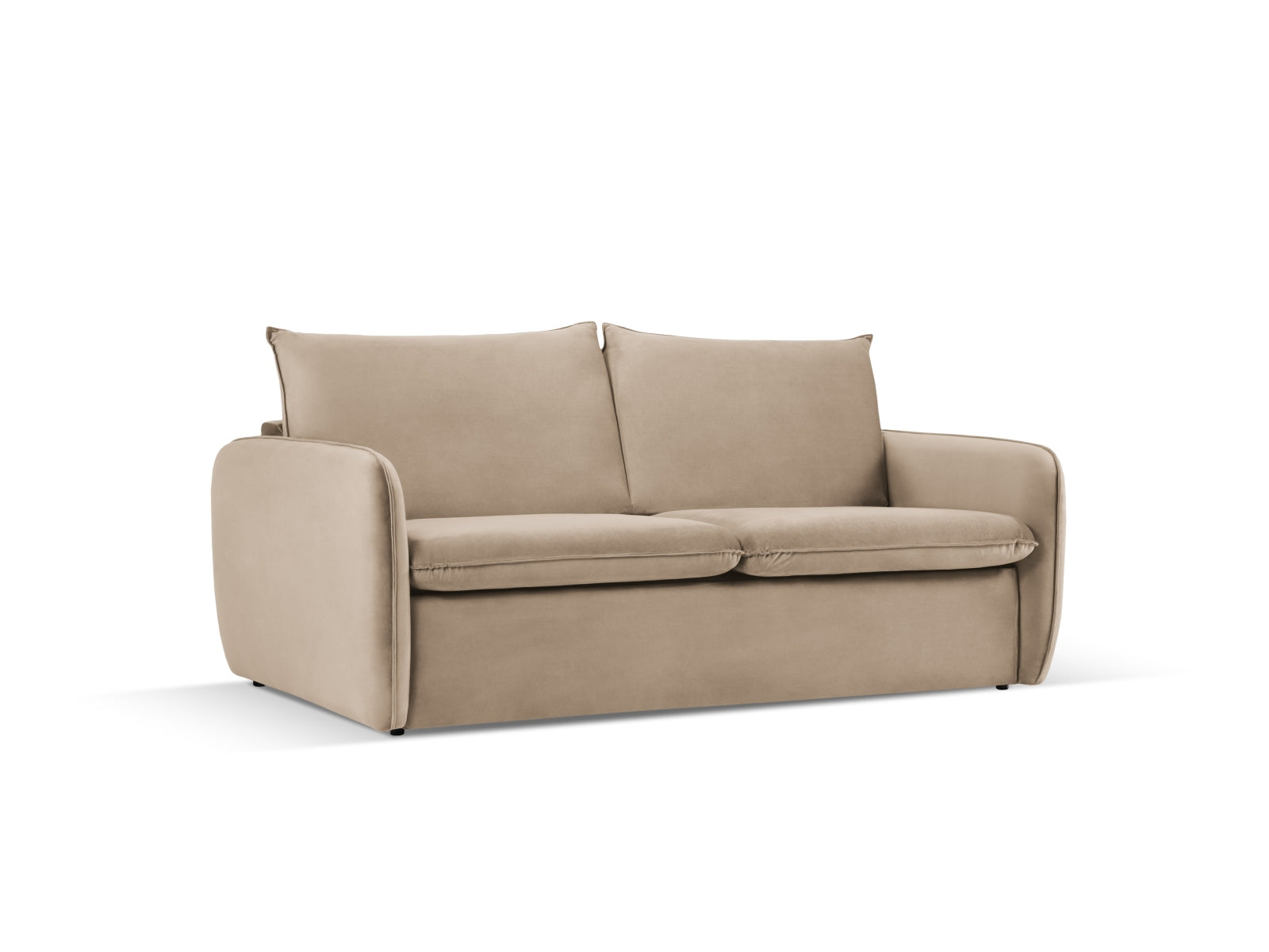 Entdecken Sie das elegante Vienna Velour Sofa mit Schlaffunktion von Cosmopolitan Design – der perfekte 3-Sitzer für stilvolle Wohnräume.