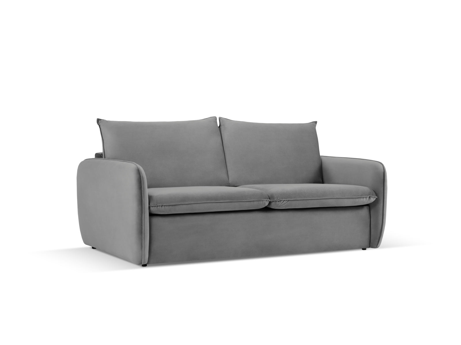 Entdecken Sie das elegante Vienna Velour Sofa mit Schlaffunktion – der perfekte 3-Sitzer für stilvolle Wohnräume und Übernachtungsgäste.