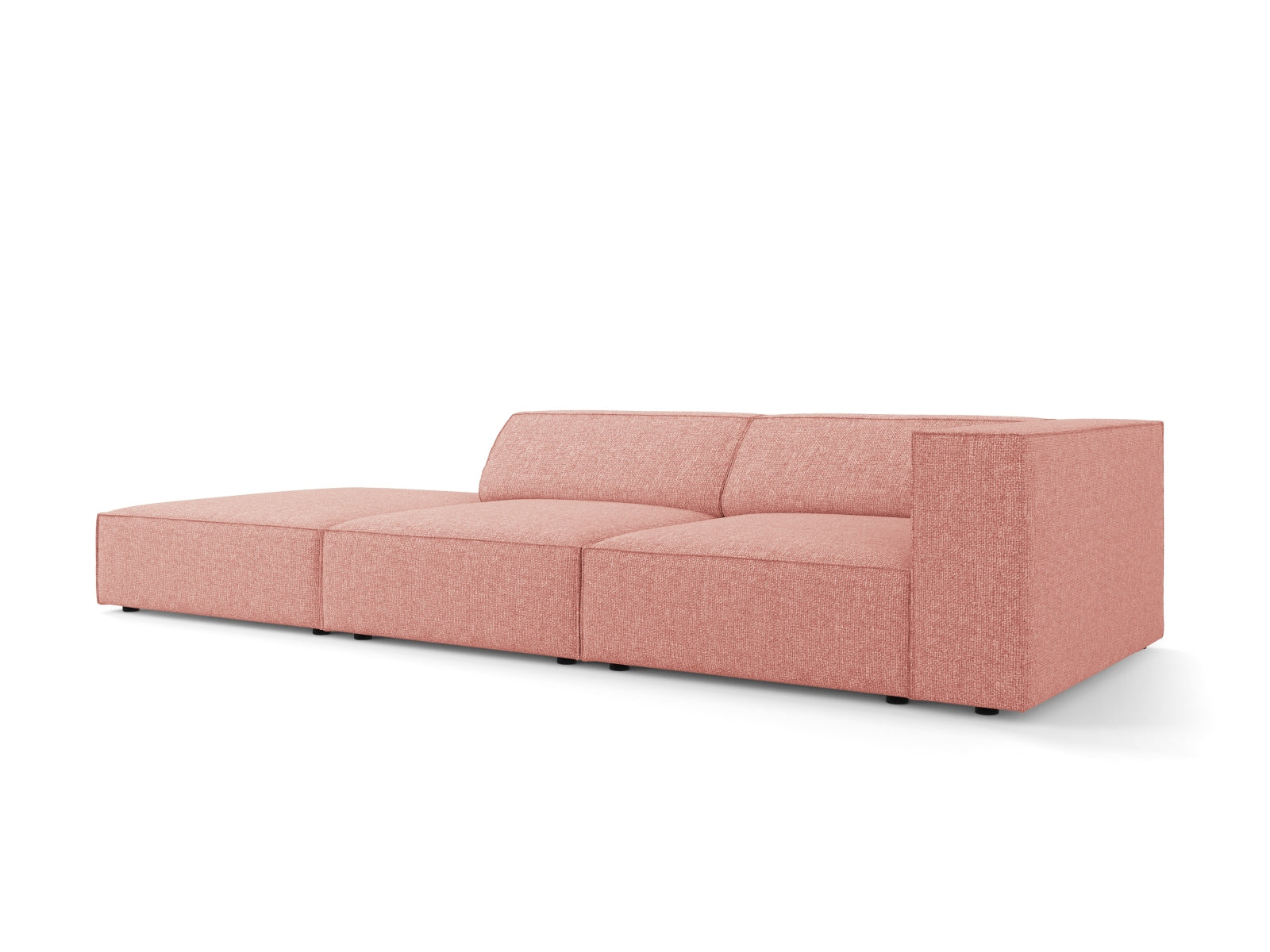 Arendal Sofa links 4 Sitzer in Pink präsentiert im Onlineshop von KAQTU Design AG. L-Sofa links ist von Cosmopolitan Design