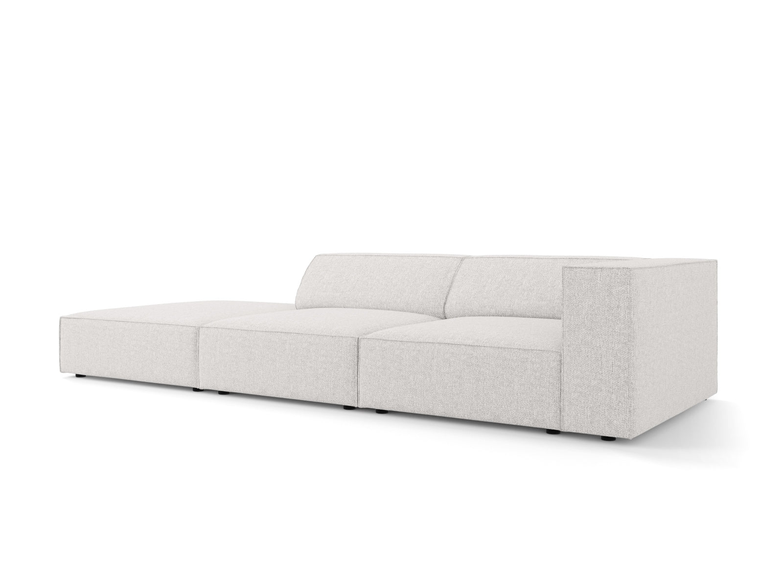 Arendal Sofa links 4 Sitzer in Light Grey präsentiert im Onlineshop von KAQTU Design AG. L-Sofa links ist von Cosmopolitan Design
