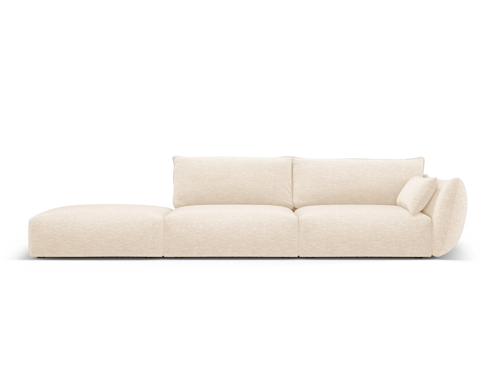 4-Sitzer Sofa links Matera in Light Beige-Haga präsentiert im Onlineshop von KAQTU Design AG. 4er Sofa ist von Cosmopolitan Design