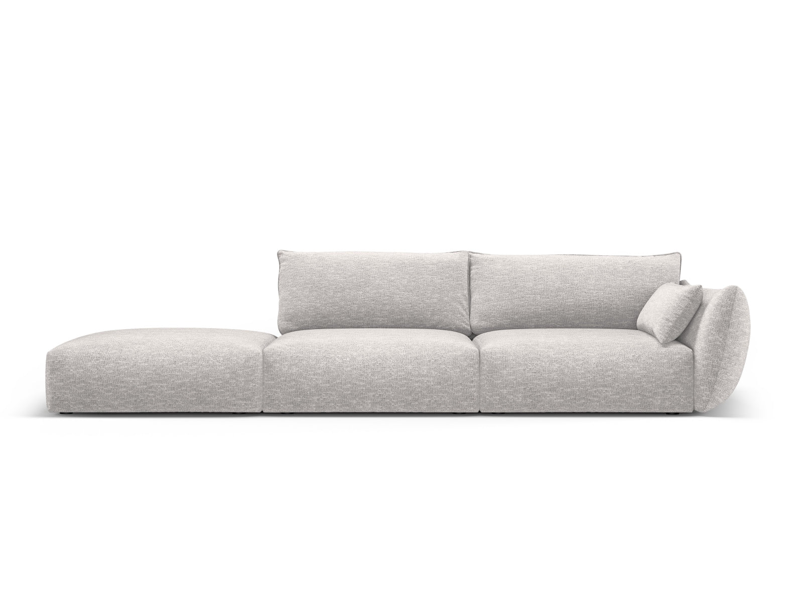 4-Sitzer Sofa links Matera in Light Grey-Haga präsentiert im Onlineshop von KAQTU Design AG. 4er Sofa ist von Cosmopolitan Design