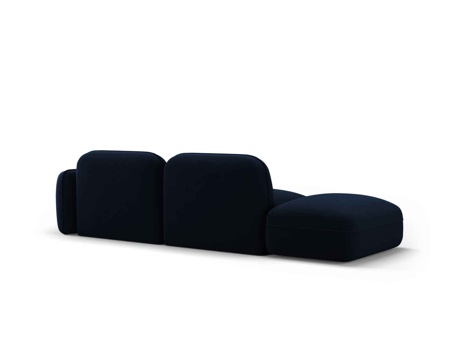 Sydney Velour links Modular Sofa 3 Sitzer in Royal Blue präsentiert im Onlineshop von KAQTU Design AG. 3er Sofa ist von Cosmopolitan Design