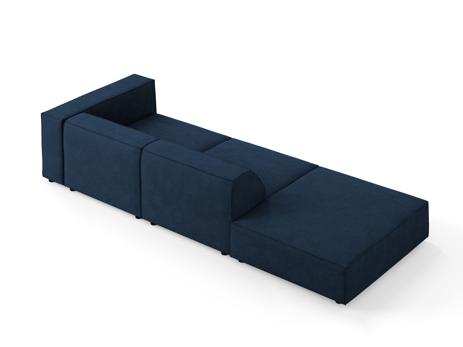 Arendal Sofa links 4 Sitzer in Royal Blue präsentiert im Onlineshop von KAQTU Design AG. L-Sofa links ist von Cosmopolitan Design