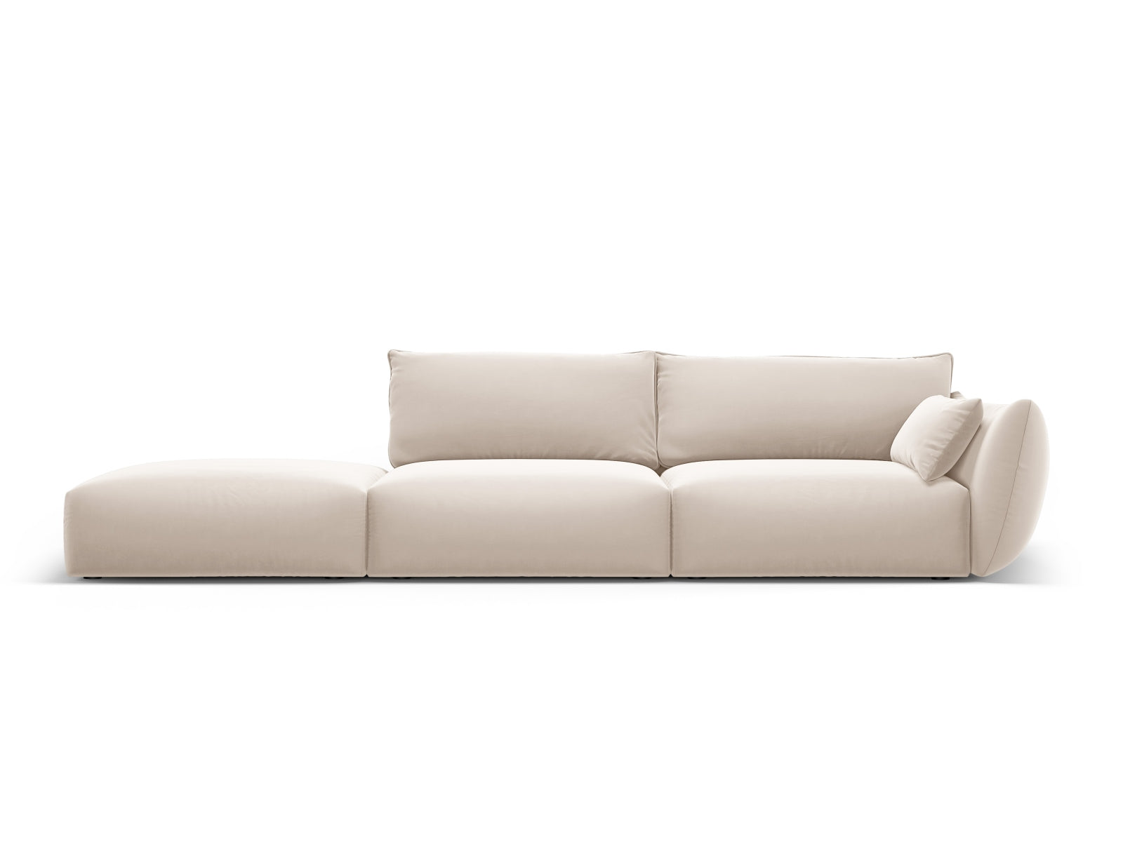 4-Sitzer Sofa links Matera in Beige-Salvador präsentiert im Onlineshop von KAQTU Design AG. 4er Sofa ist von Cosmopolitan Design