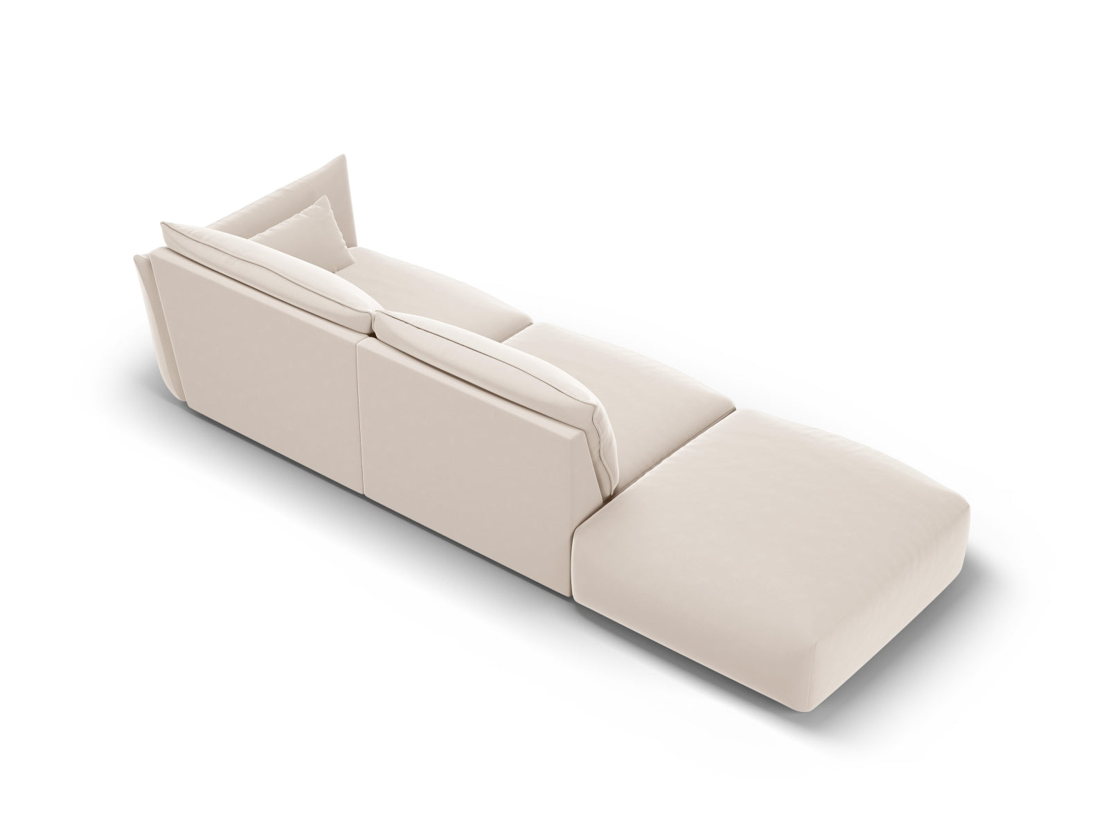 Stilvolles 4-Sitzer Sofa links Matera von Cosmopolitan Design, ideal für zeitgemäße Wohnräume und gemütliche Zusammenkünfte.