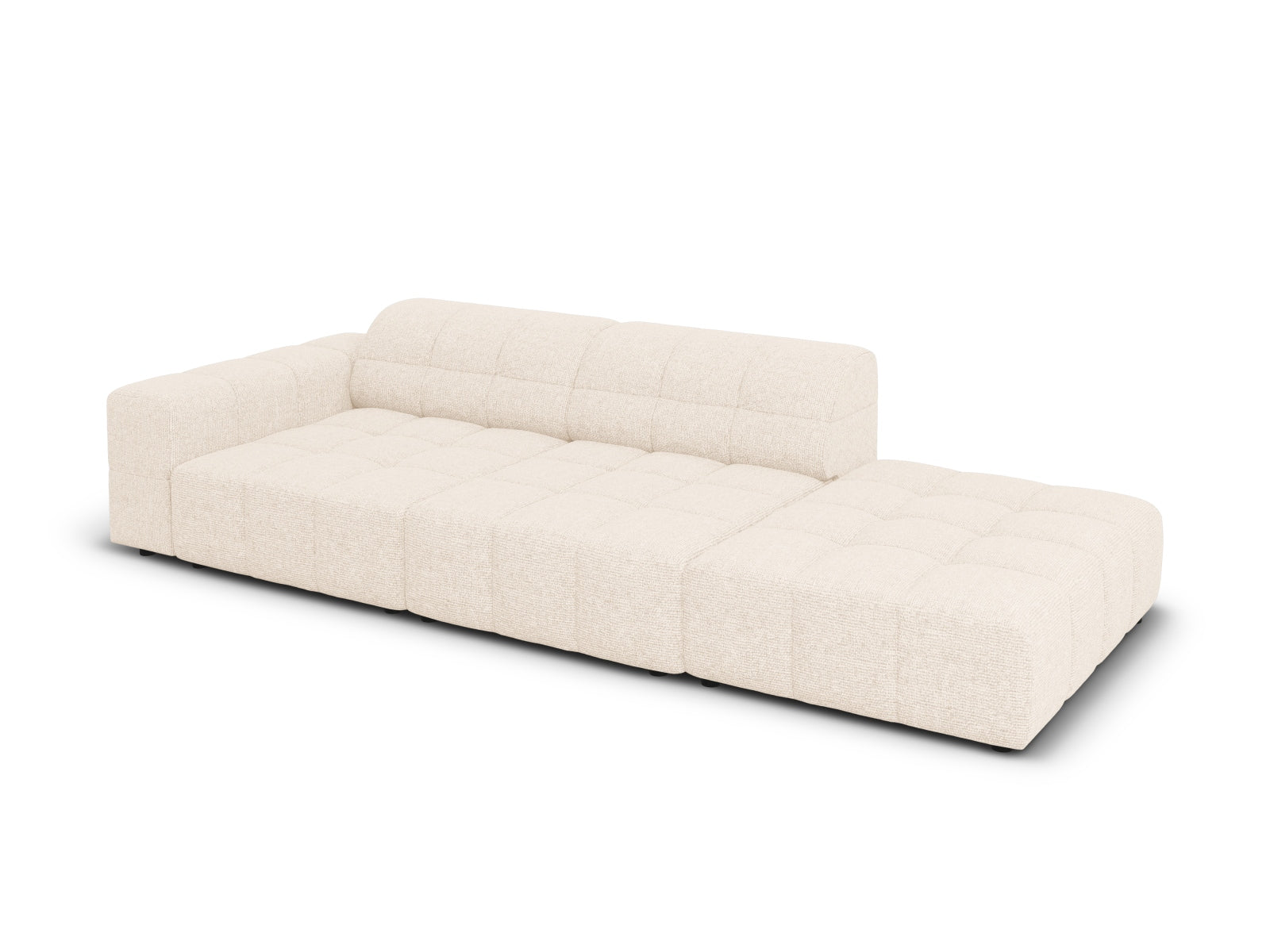 Chicago Sofa rechts 3 Sitzer 102cm in Light Beige präsentiert im Onlineshop von KAQTU Design AG. L-Sofa rechts ist von Cosmopolitan Design