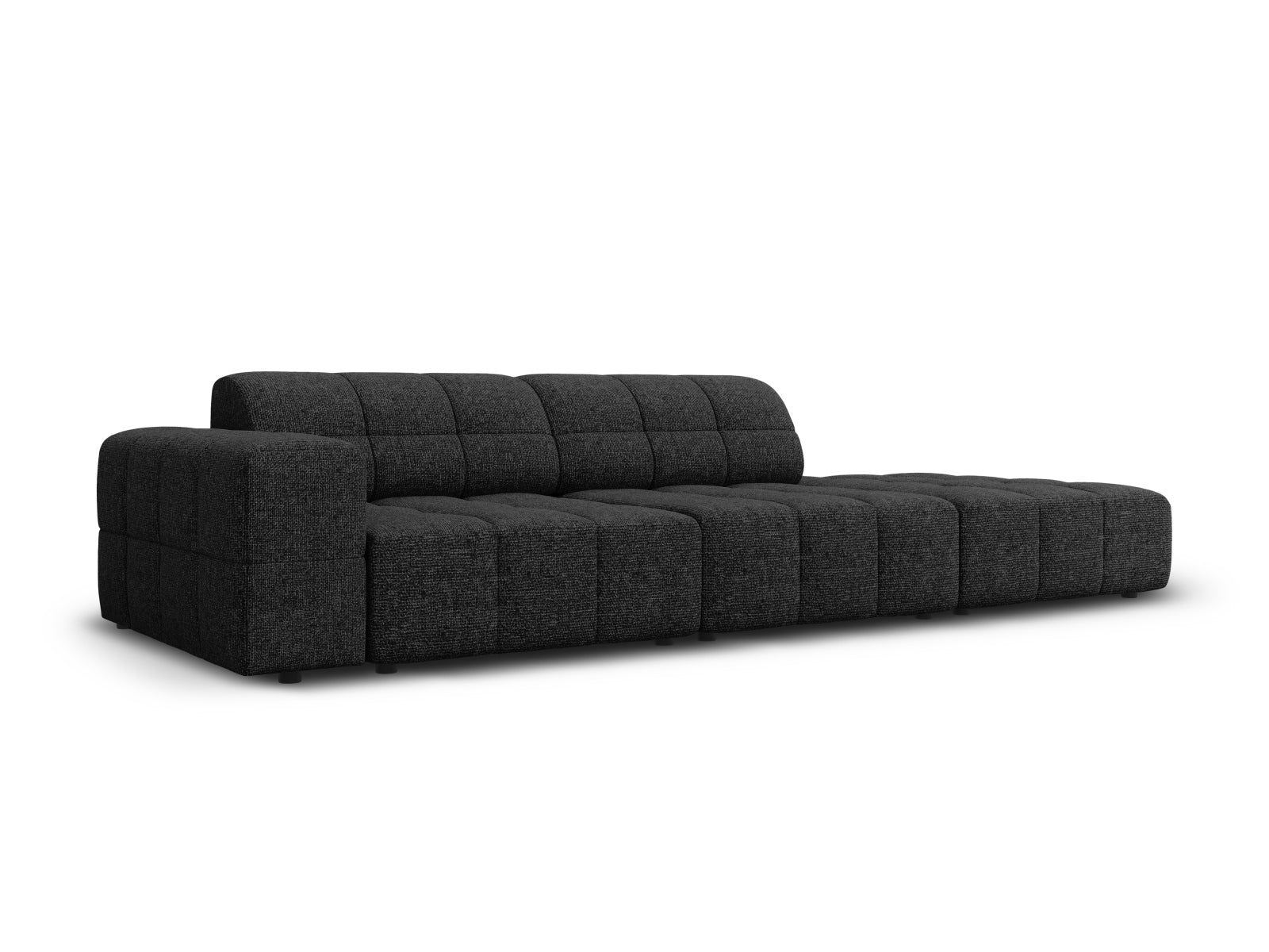 Chicago Sofa rechts 3 Sitzer 102cm in Black präsentiert im Onlineshop von KAQTU Design AG. L-Sofa rechts ist von Cosmopolitan Design