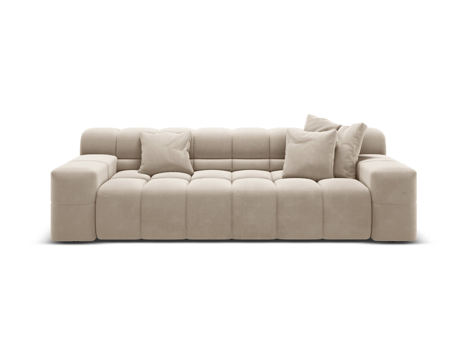 3-Sitzer Sofa Hawaii in Light Beige-Magic Velvet präsentiert im Onlineshop von KAQTU Design AG. 3er Sofa ist von Cosmopolitan Design