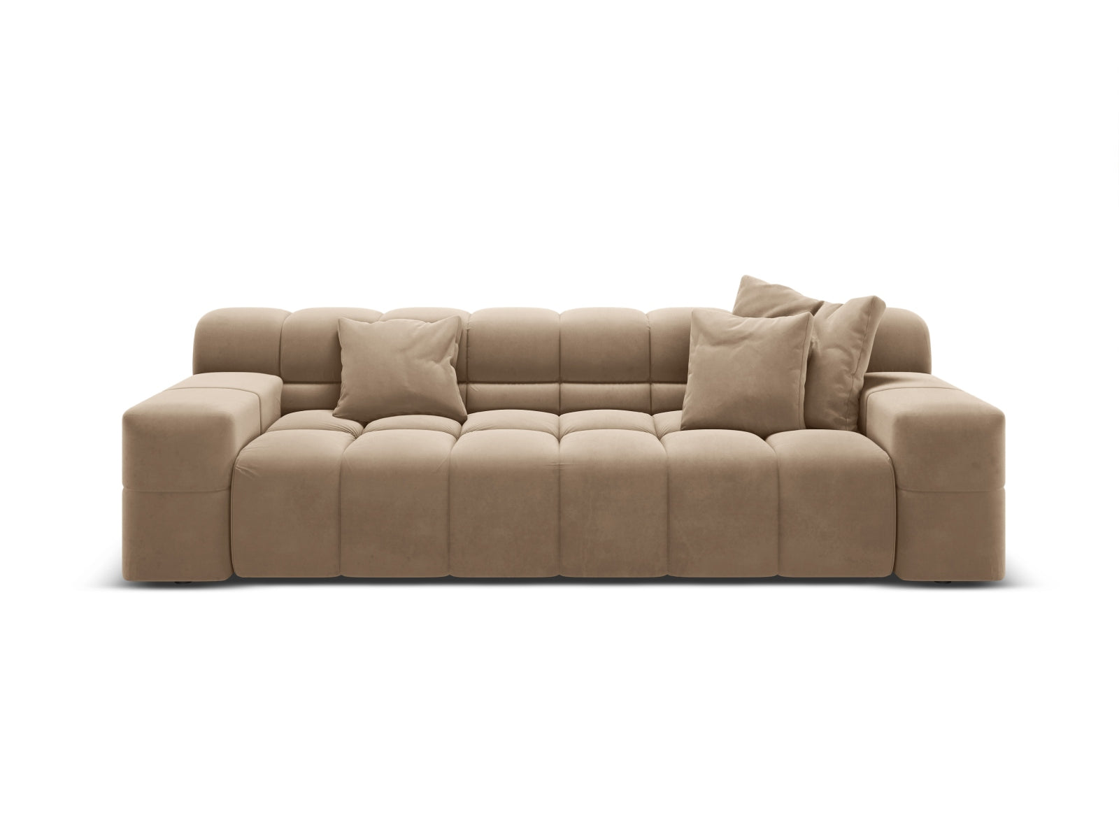 3-Sitzer Sofa Hawaii in Cappuccino-Magic Velvet präsentiert im Onlineshop von KAQTU Design AG. 3er Sofa ist von Cosmopolitan Design