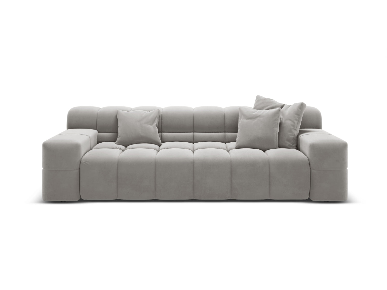 3-Sitzer Sofa Hawaii in Silver-Magic Velvet präsentiert im Onlineshop von KAQTU Design AG. 3er Sofa ist von Cosmopolitan Design