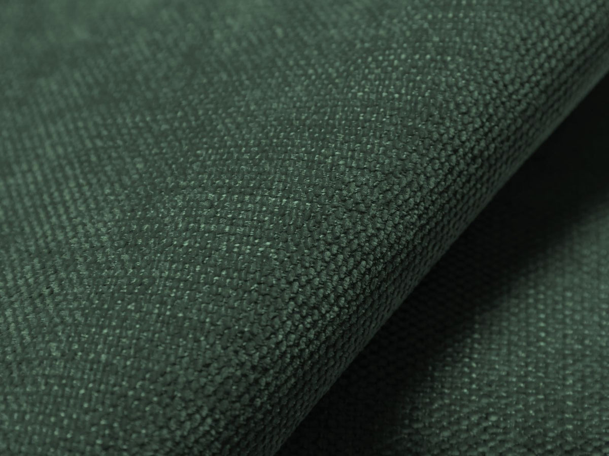 Beiges 3er Sofa Turin von Cosmopolitan Design mit Chenille-Stoffbezug Rosario, Massivholzrahmen und Beinen aus schwarzem Buchenholz.