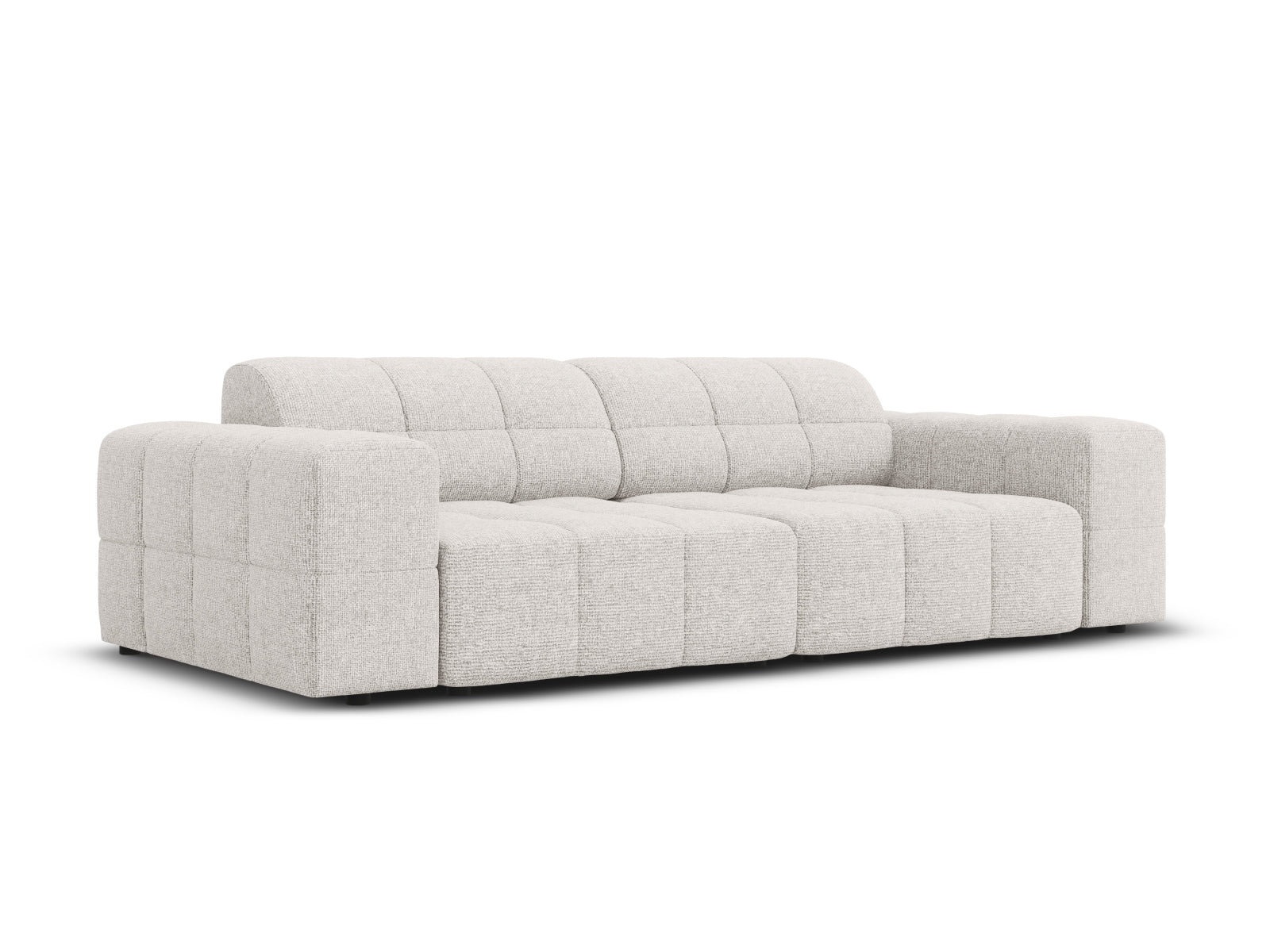 Elegantes Chicago 3-Sitzer Sofa in hellem Grau, ideal für moderne Wohnräume, präsentiert von Cosmopolitan Design.
