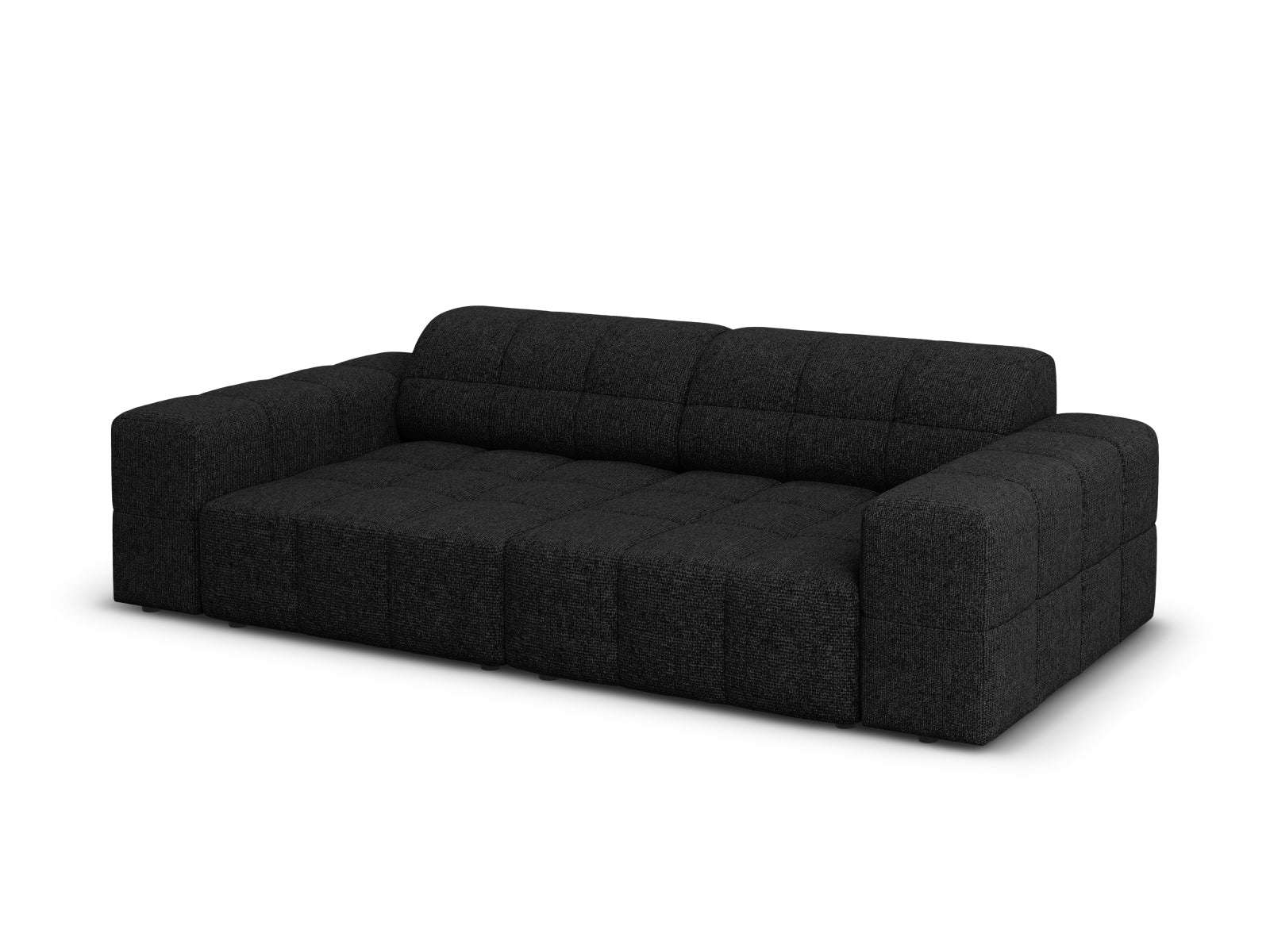 Schickes 3-Sitzer Sofa Chicago in Schwarz, 102 cm, von Cosmopolitan Design – ideal für stilvolle und moderne Wohnräume.