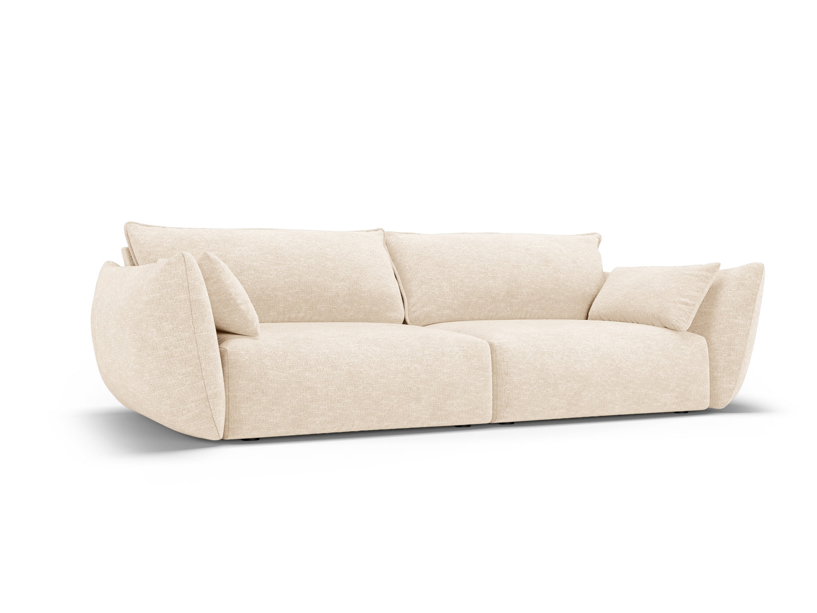 Elegantes 3-Sitzer Sofa Matera in sanftem Beige, ideal für stilvolle Wohnräume. Hochwertige Verarbeitung von Cosmopolitan Design.