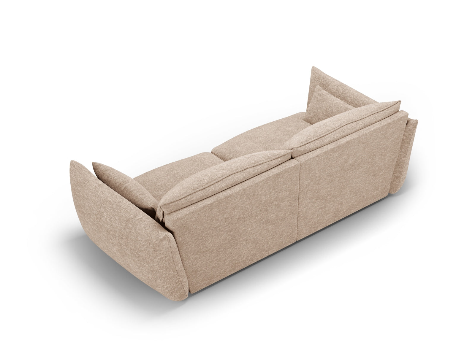 Elegantes 3-Sitzer Sofa Matera in zartem Beige, ideal für moderne Wohnräume und gemütliche Stunden, erhältlich bei Cosmopolitan Design.