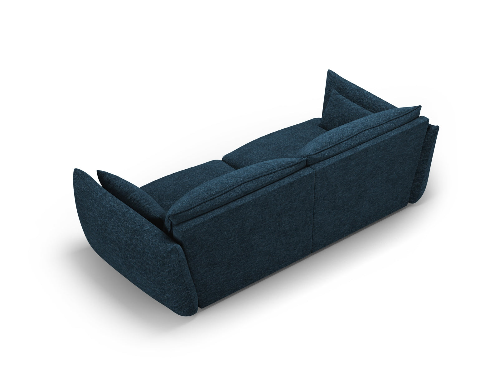 Elegantes 3-Sitzer Sofa Matera in Royal Blue-Haga, ideal für stilvolle Wohnräume und entspannte Abende, erhältlich bei KAQTU.