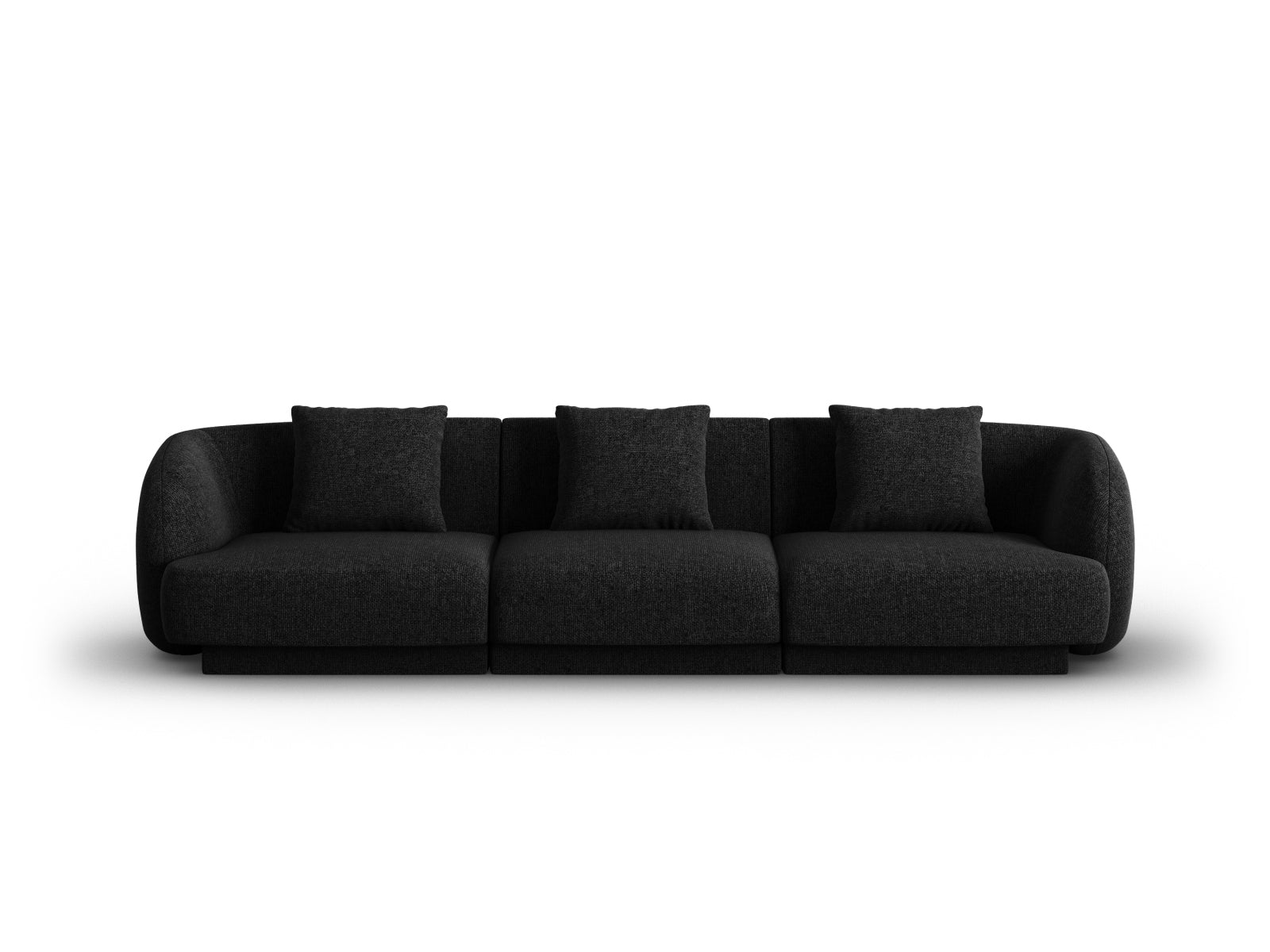 Tulum Sofa 3 Sitzer 90cm in Black-Haga präsentiert im Onlineshop von KAQTU Design AG. 3er Sofa ist von Cosmopolitan Design