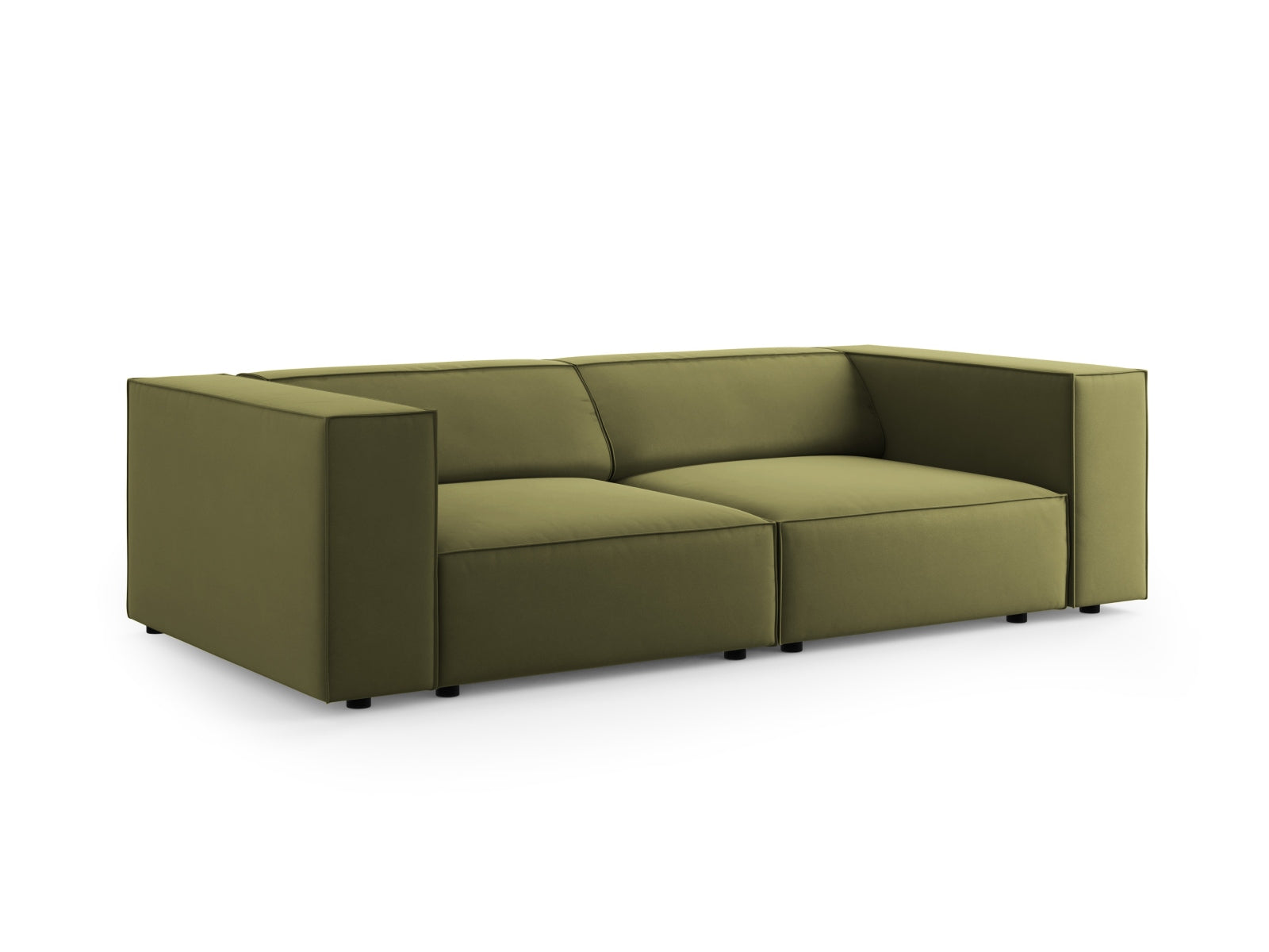 Arendal Velour Sofa 3 Sitzer in Light Green präsentiert im Onlineshop von KAQTU Design AG. 3er Sofa ist von Cosmopolitan Design