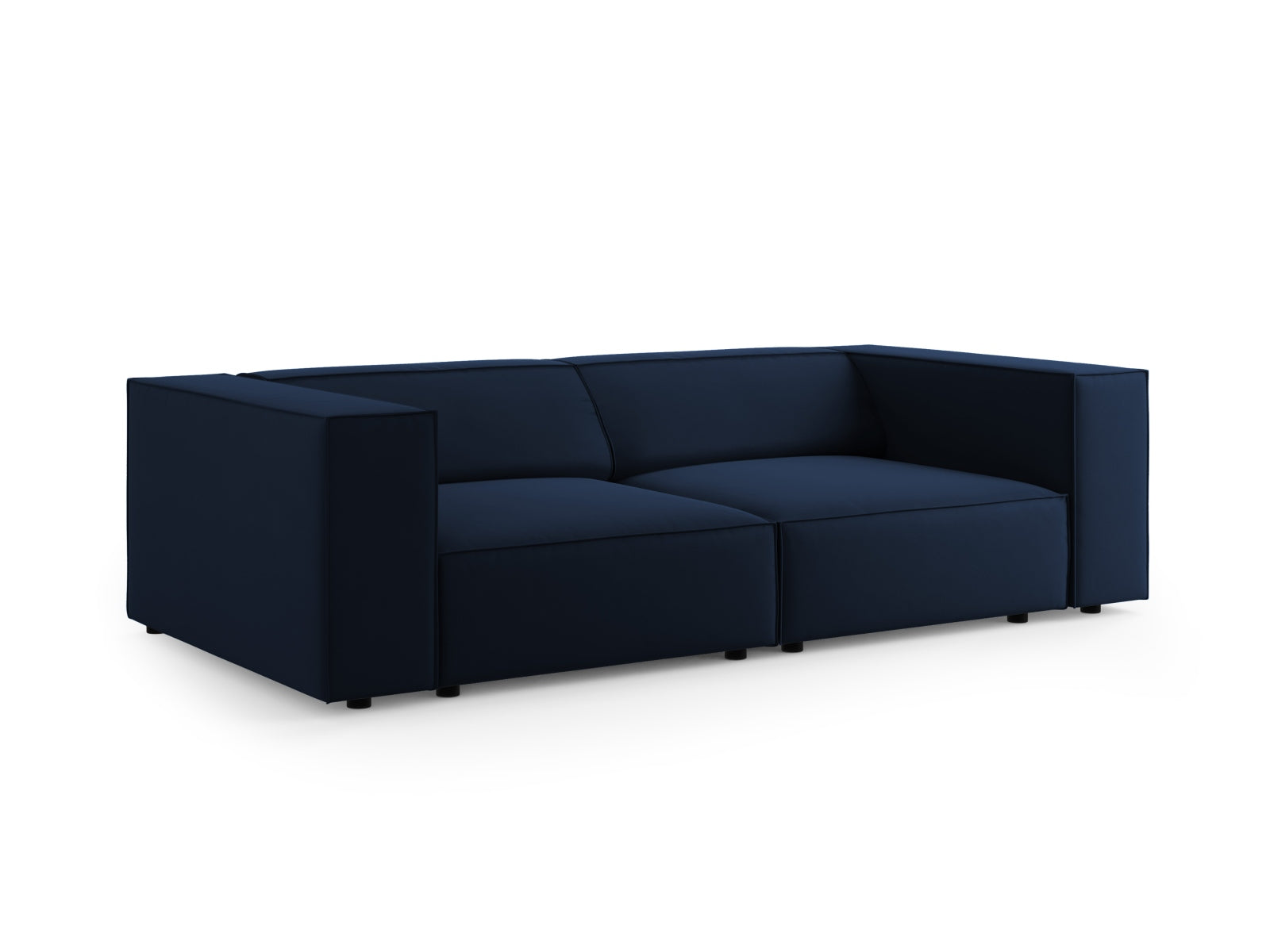 Arendal Velour Sofa 3 Sitzer in Royal Blue präsentiert im Onlineshop von KAQTU Design AG. 3er Sofa ist von Cosmopolitan Design
