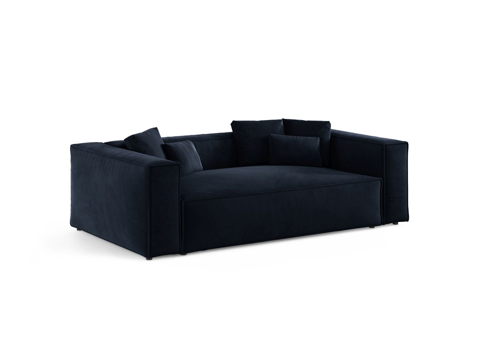 Elegantes 3-Sitzer Sofa Aveiro in Royal Blue-Casino, stilvoll und modern, ideal für jedes Wohnzimmer, erhältlich bei KAQTU Design AG.