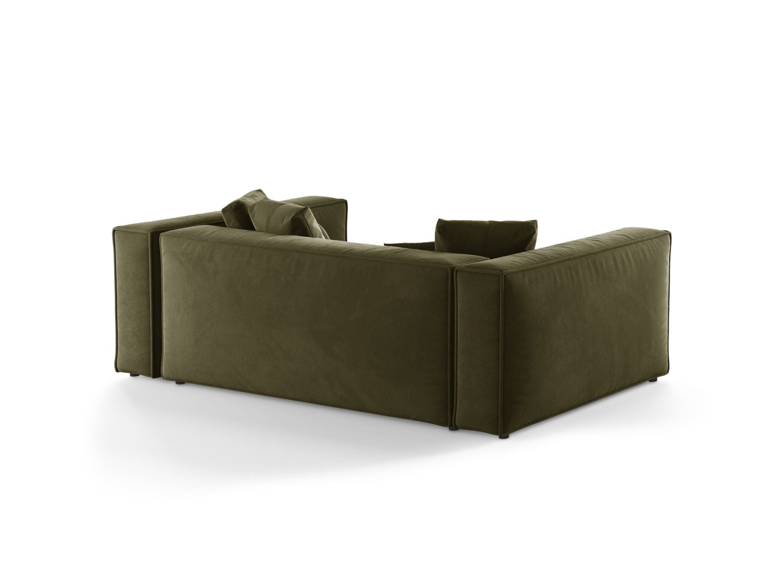 Elegantes 3-Sitzer Sofa Aveiro in sanftem Grün, ideal für stilvolle Wohnräume, entworfen von Cosmopolitan Design.