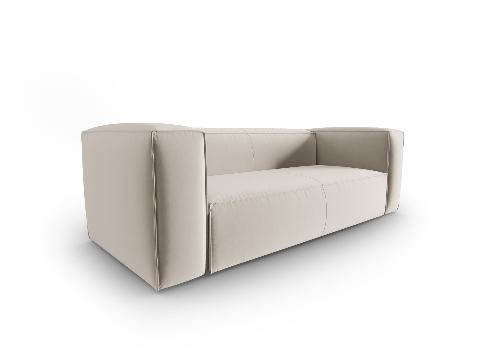 Mackay Velour Sofa 3 Sitzer in Ecru präsentiert im Onlineshop von KAQTU Design AG. 3er Sofa ist von Cosmopolitan Design